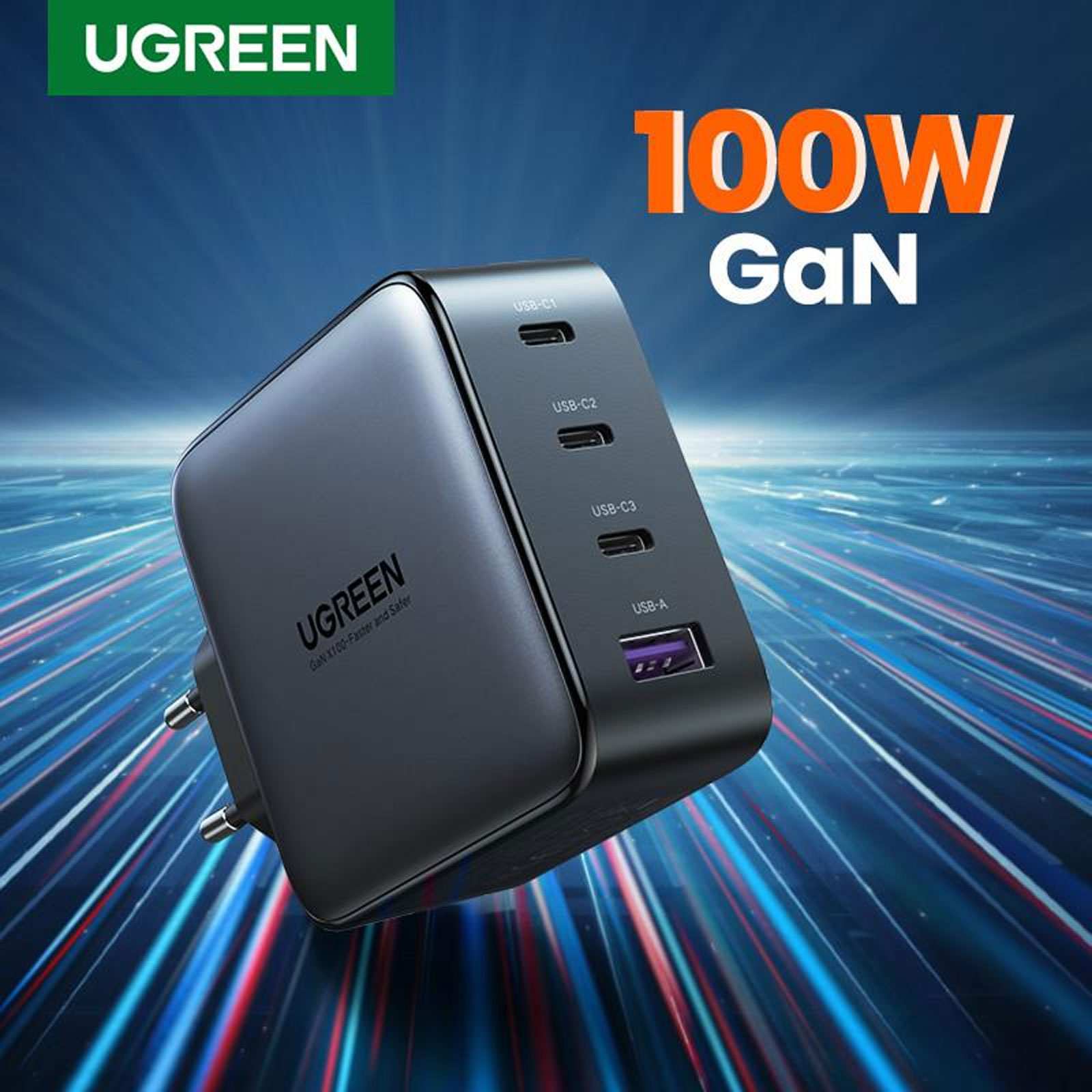 uGreen Ladegeräte &; Adapter UGR CHARGER 100W USB-A+3xUSB-C