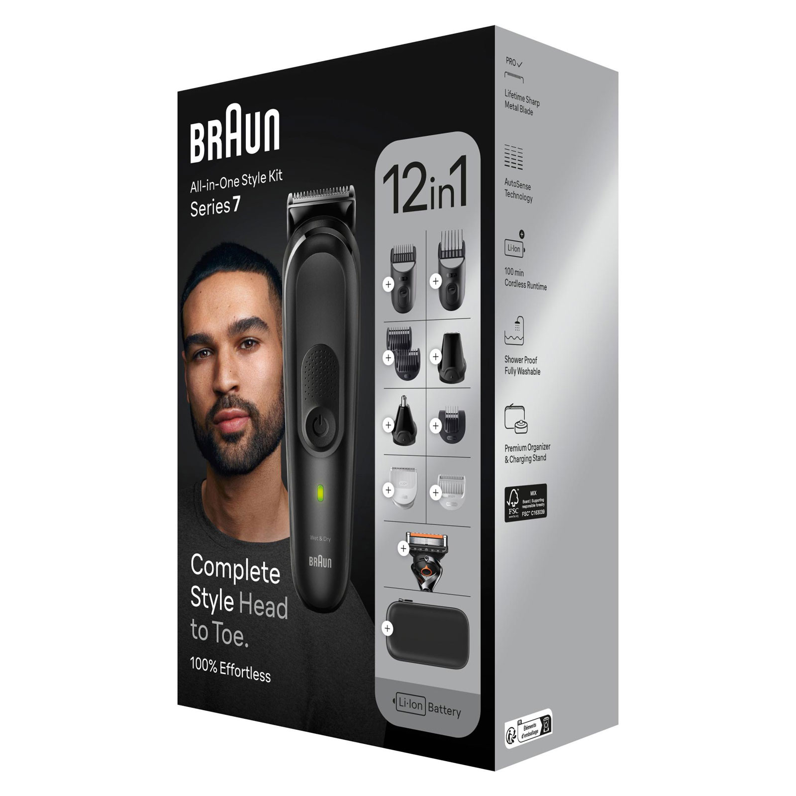 Braun Bartschneider Series 7 MGK7460 All-In-One Styling Set 12-in-1 Set