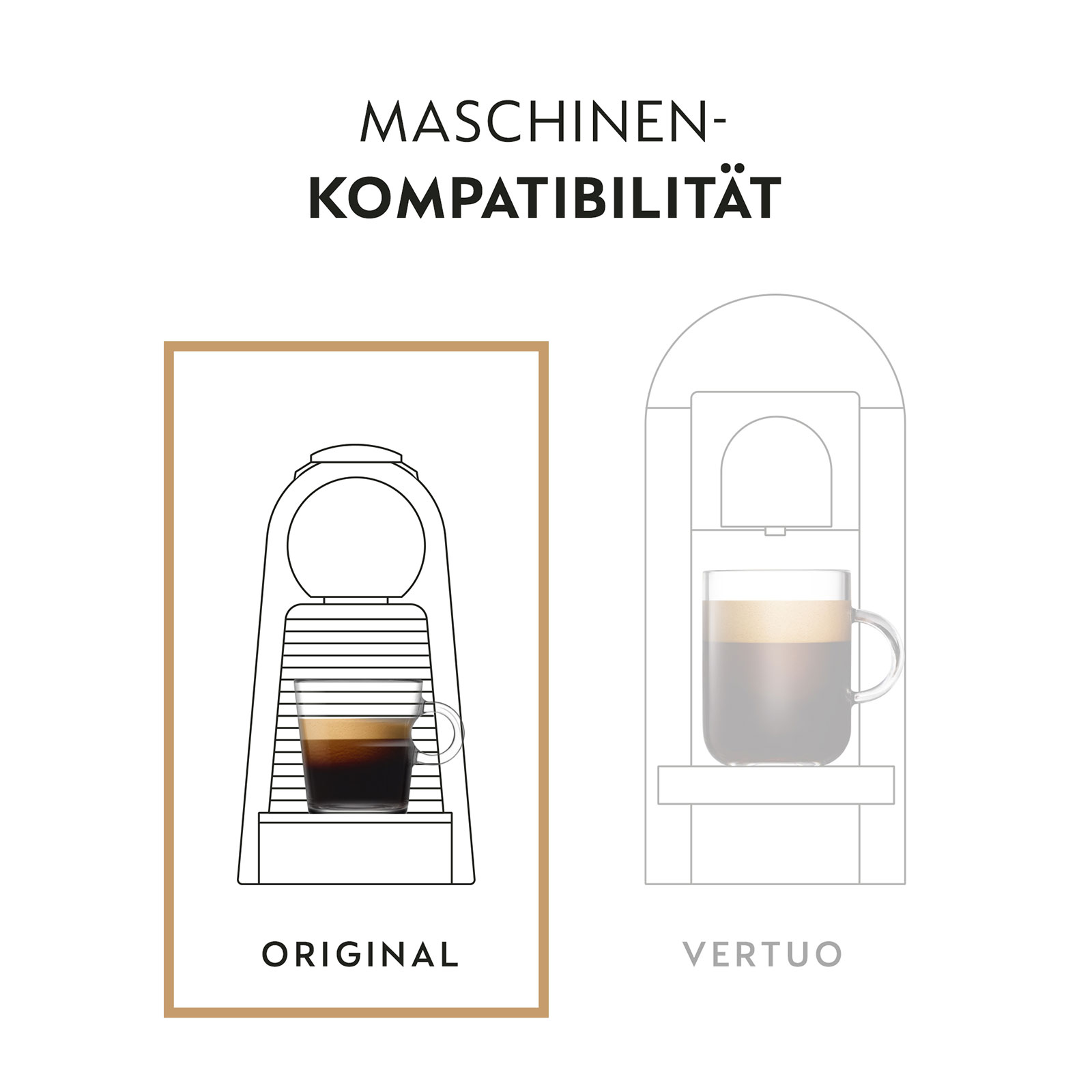 Nespresso ORIGINAL, Auswahl an Espresso Kaffee, helle bis dunklere Röstungen, 50 Kaffeekapseln - 10x Volluto, 10x Capriccio, 10x Livanto, 10x Roma, 10x Arpeggio