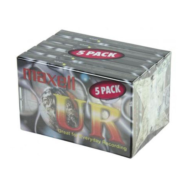 maxell UR-90 Audiocassette 5er Pack