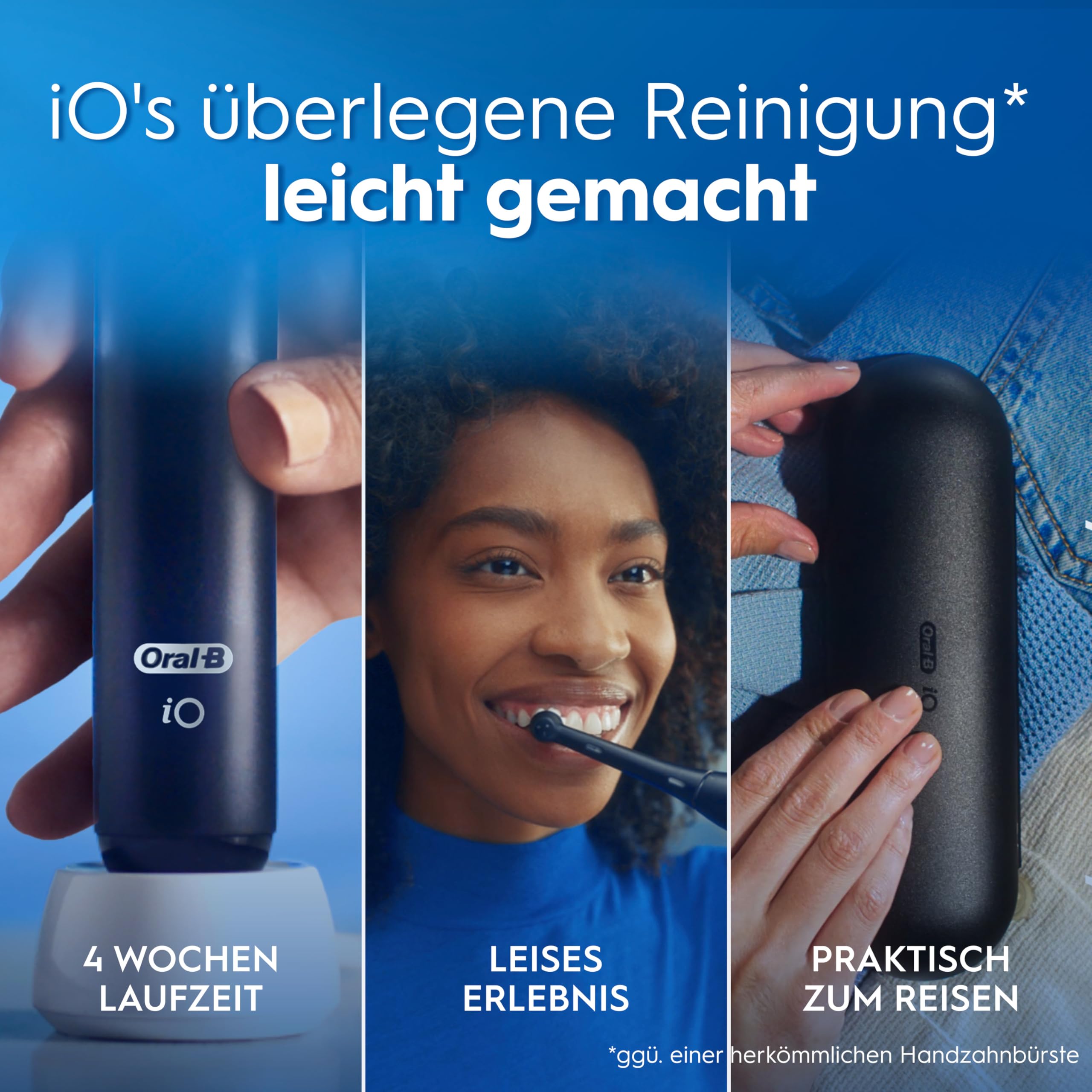 Oral-B iO 2 Black/Forest Doppelpack Zahnbürste inkl. 2 Aufsteckbürsten