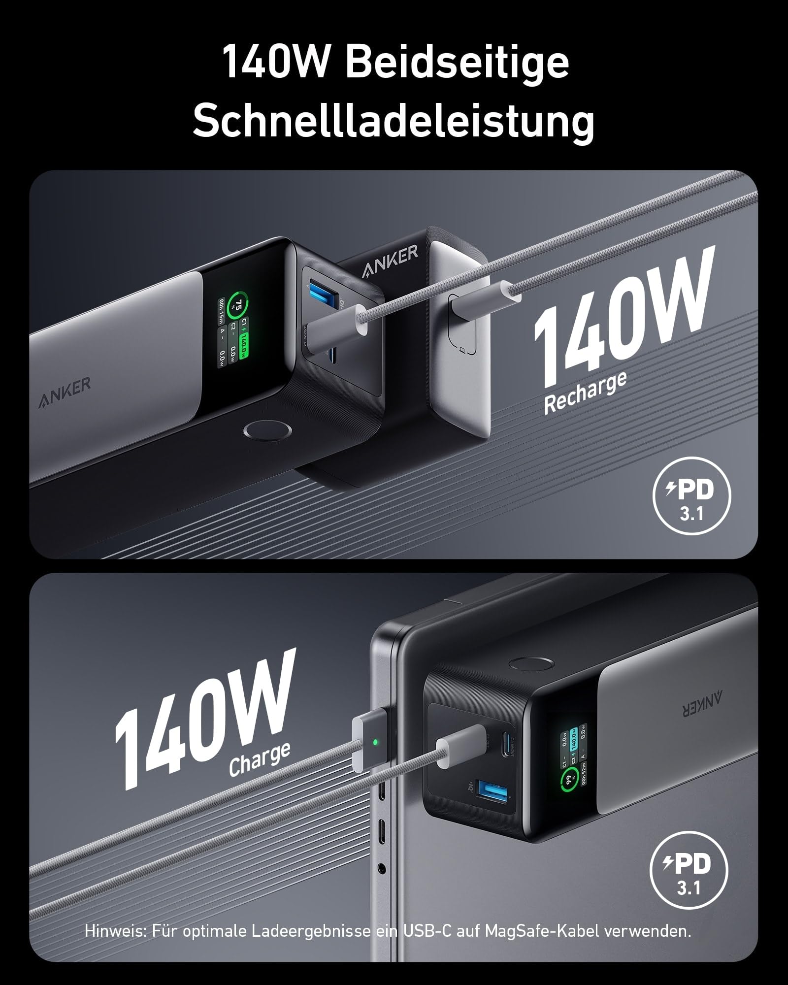 Anker 737 PowerCore Powerbank (24,000mAh, 140W)