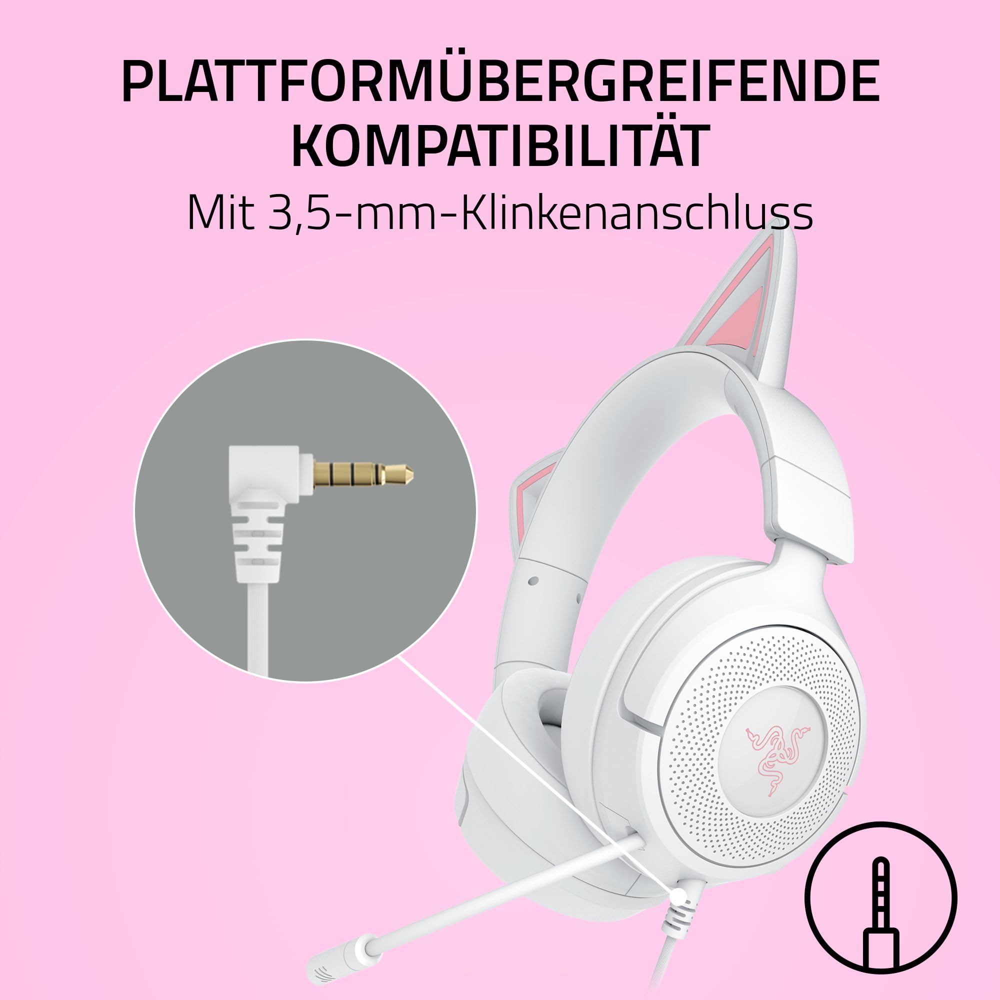 Razer Kraken Kitty V3 X - Kabelgebundenes Kitty-Headset für Gaming