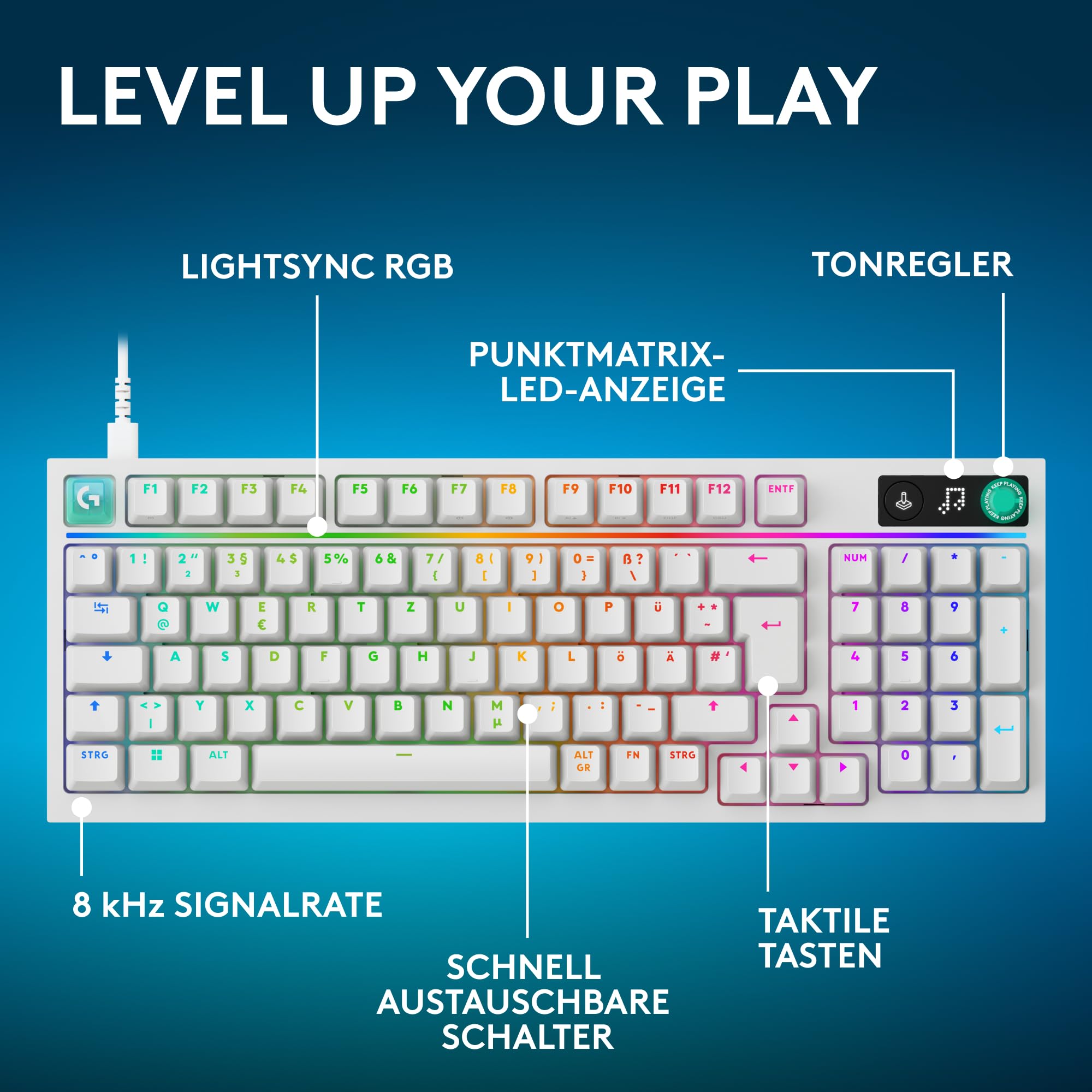 Logitech G G316 X 98 Gaming-Tastatur