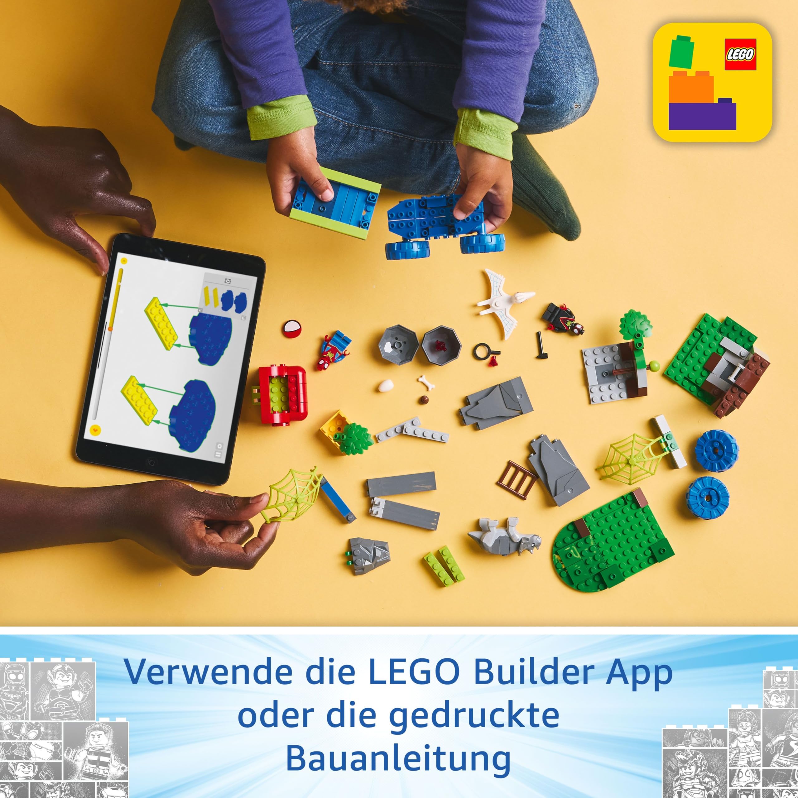 LEGO Marvel Spideys Team auf Rettungsmission im Dino-Truck 11199