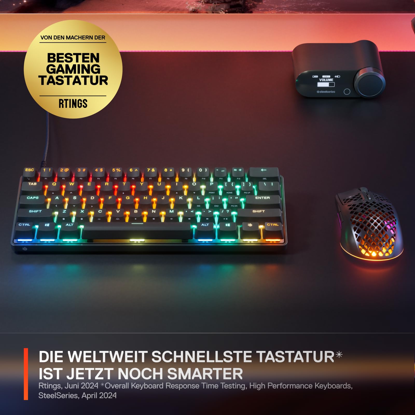SteelSeries Apex Pro Mini Gen 3 Gaming Tastatur 60 Prozent
