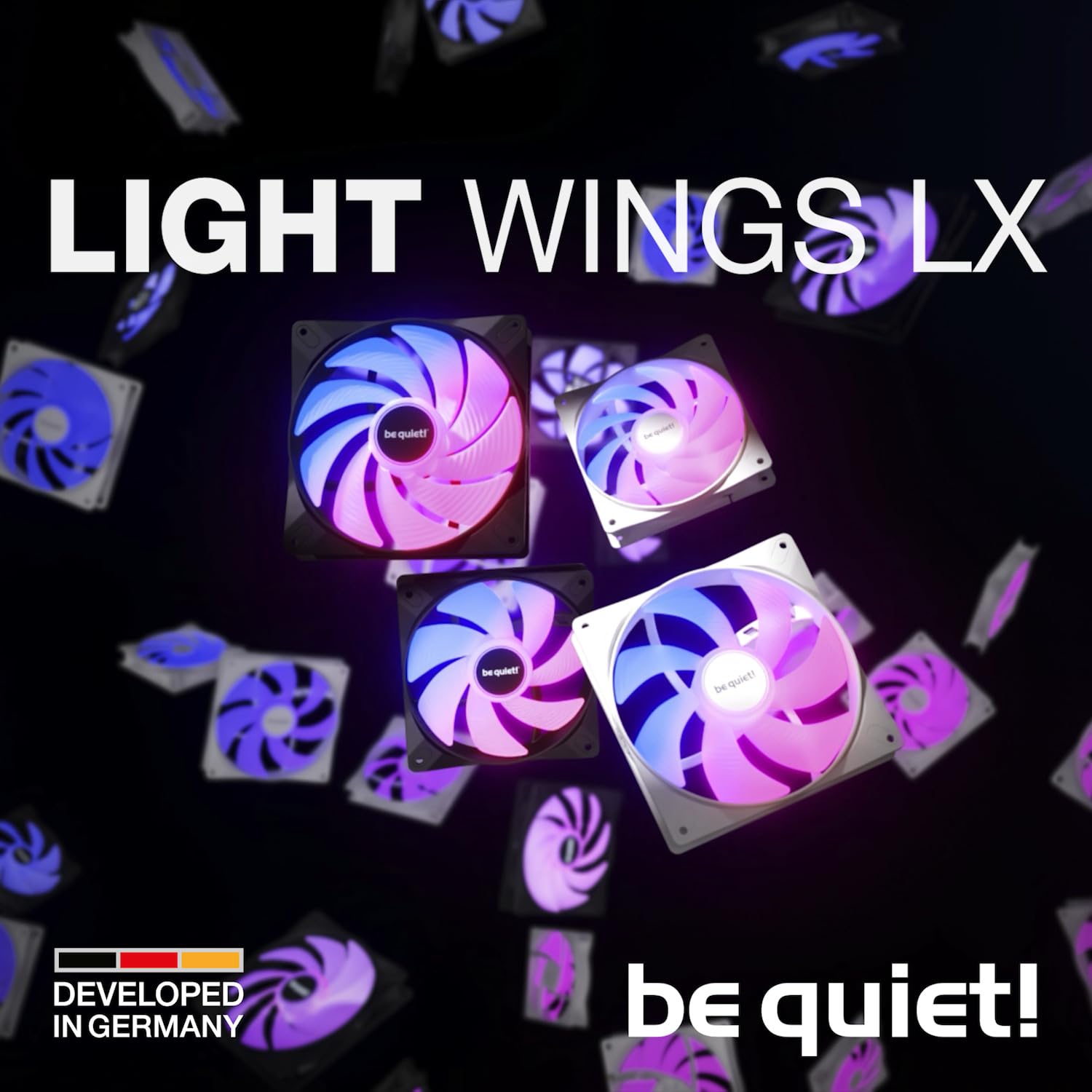 be quiet! Light Wings LX 120mm PWM White Lüfter, Enthält 3 Lüfter