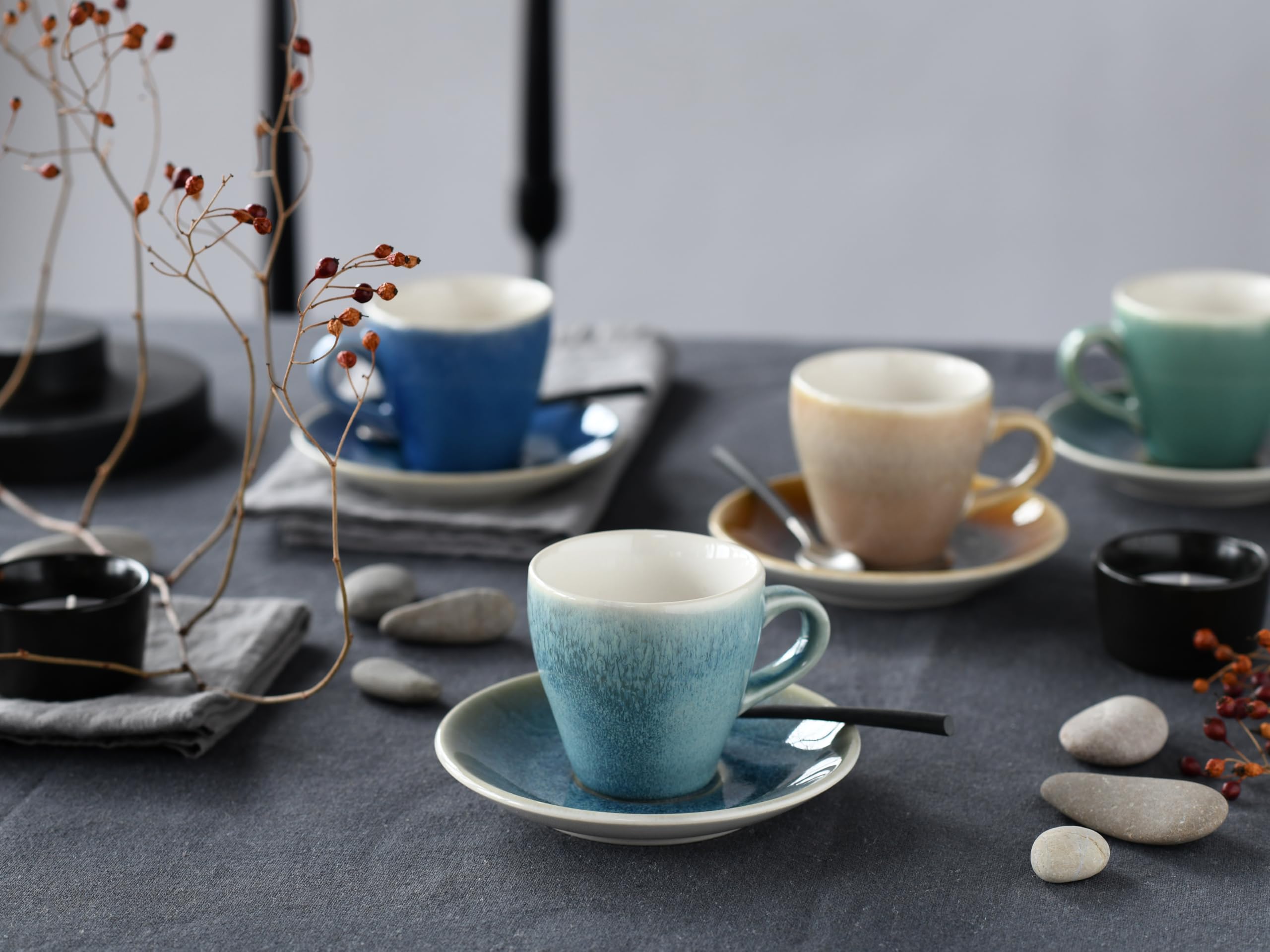 Creatable, 24336, Serie Caldera, 16-teiliges Geschirrset für 4 Personen