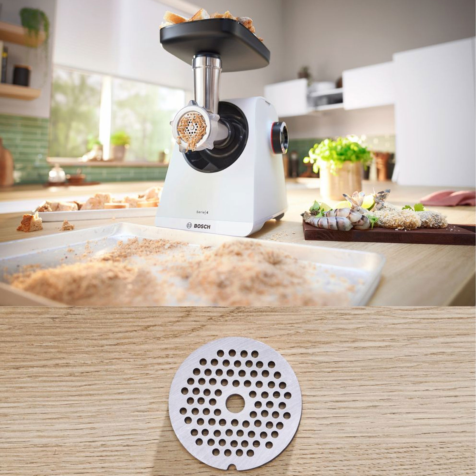 Bosch MFWS420W Fleischwolf Multi Power Serie 4 weiß Bosch MFWS420W Fleischwolf Multi Power Serie 4 weiß