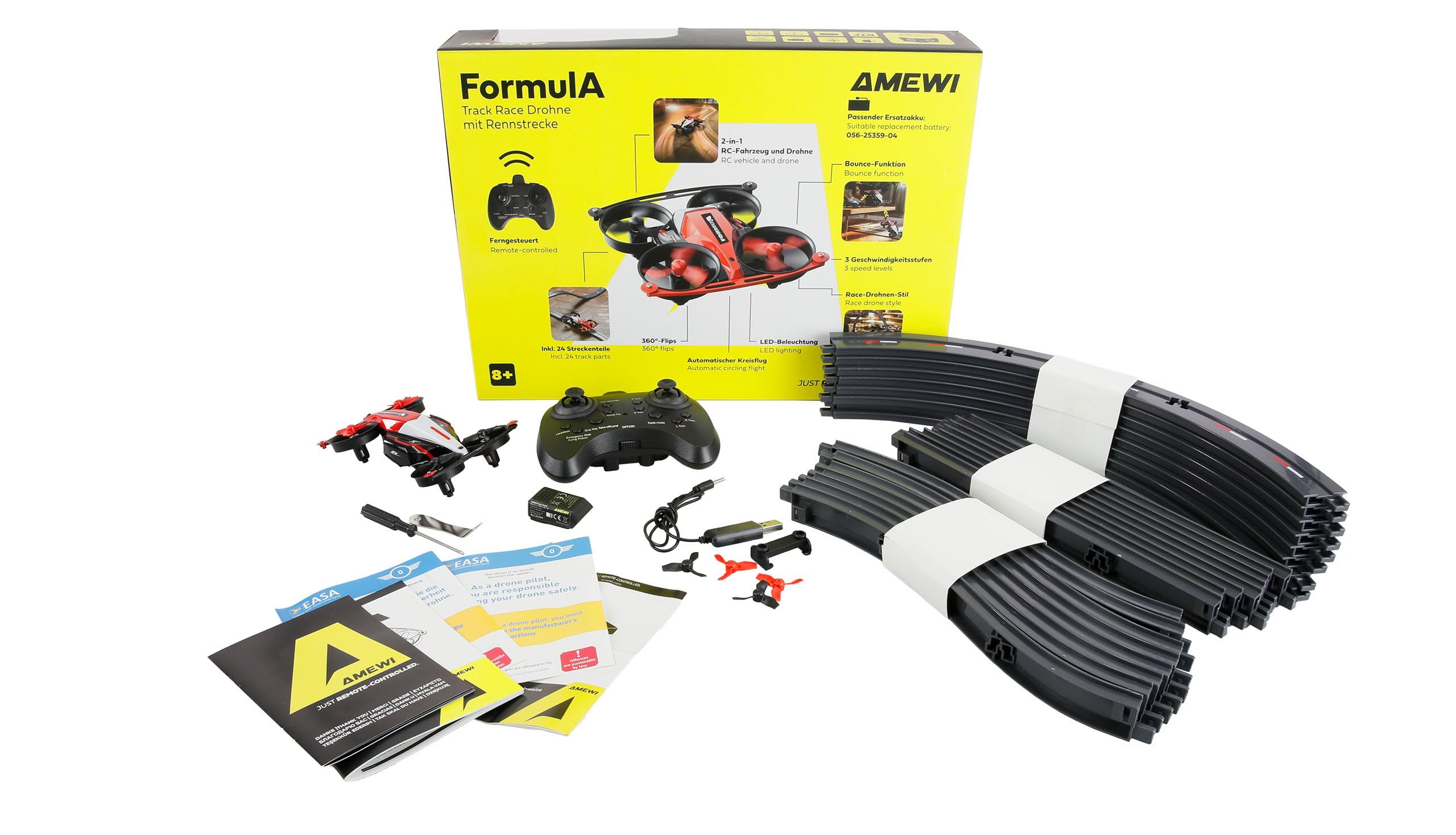 Amewi Formula Track Race Drohne mit Rennstrecke