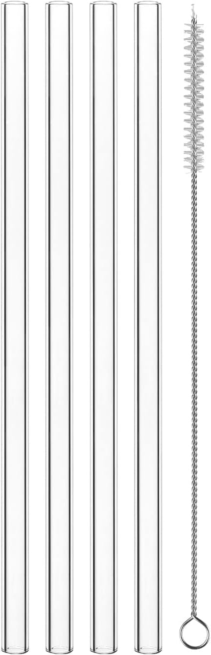 Nachtmann  Latta Macchiato Set4 + 4 Glastrinkhalme Noblesse