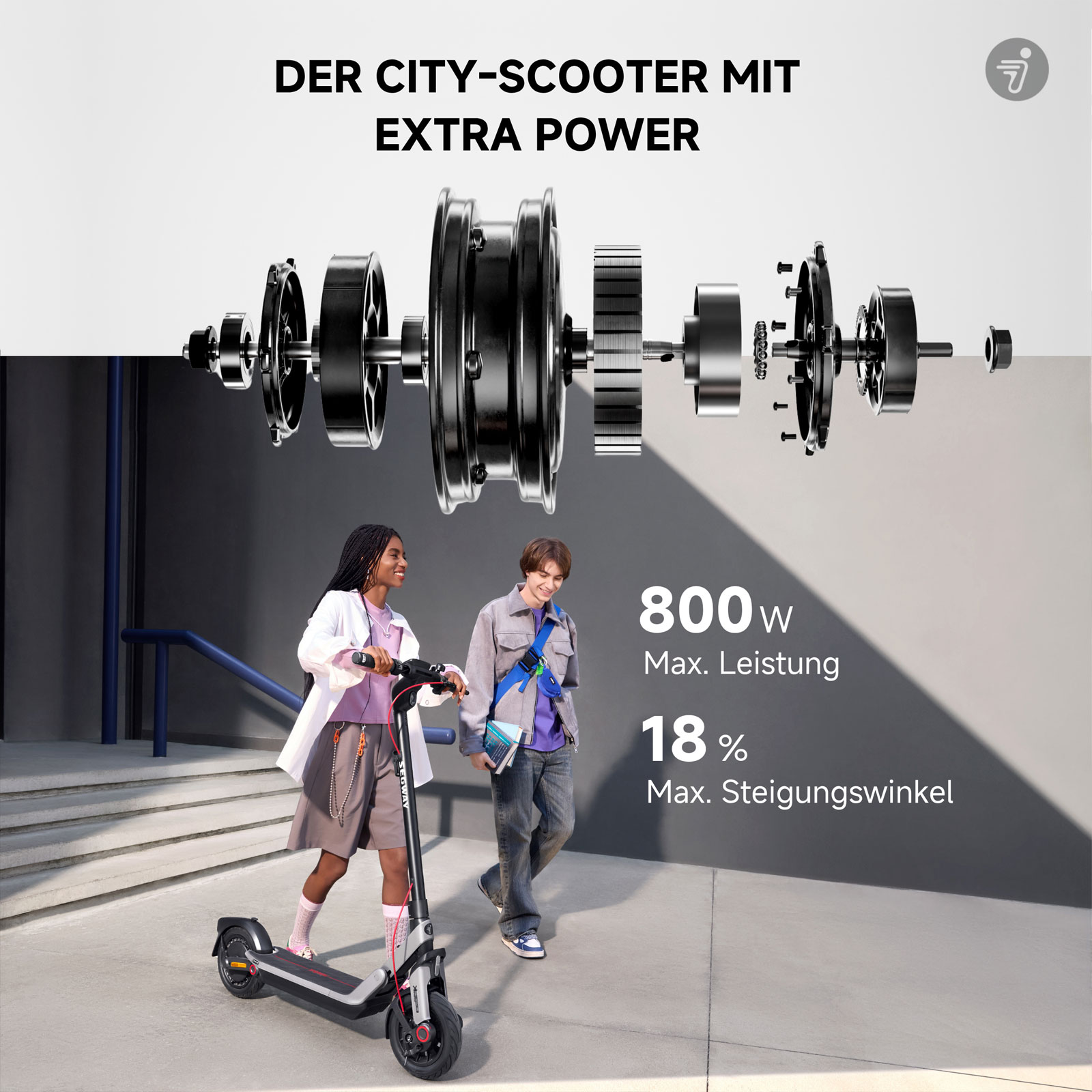 Segway eKickScooter Ninebot E3 Pro D E-Scooter