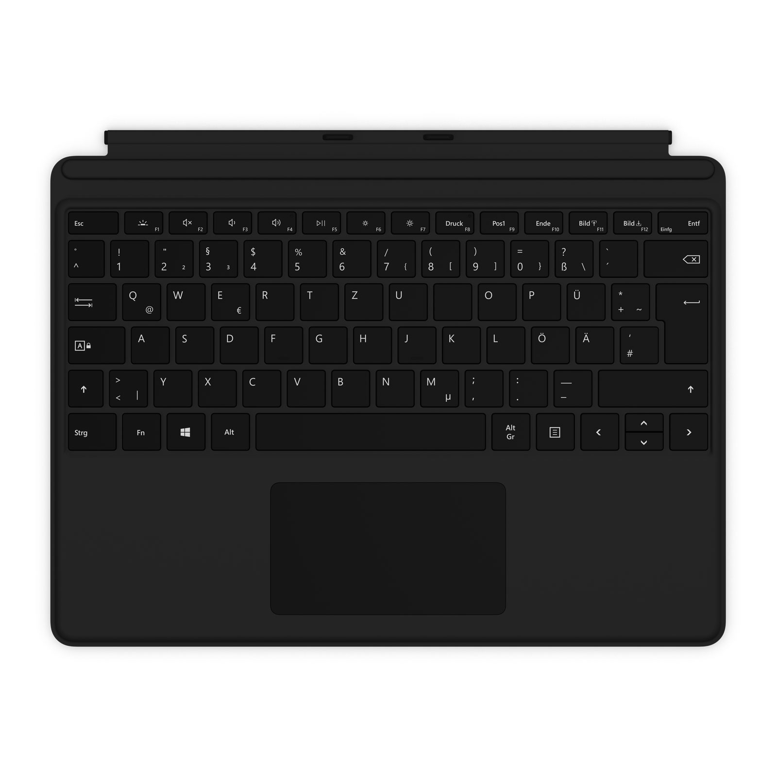 Microsoft Typer Cover mit Fingerprint für Pro 8 + Pro X Tablet-Tastatur