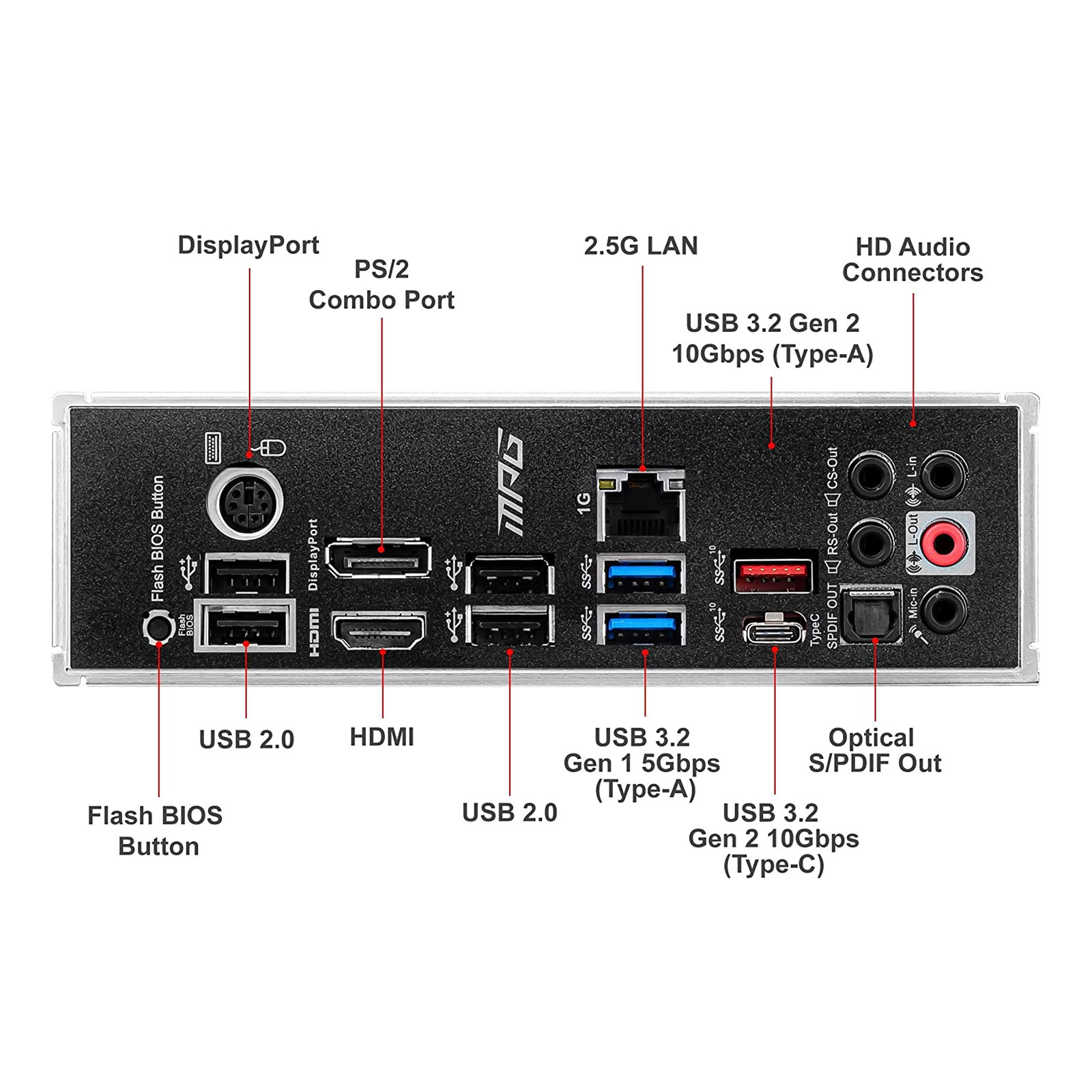 MSI MPG B550 GAMING PLUS (AM4) (D) Mainboard