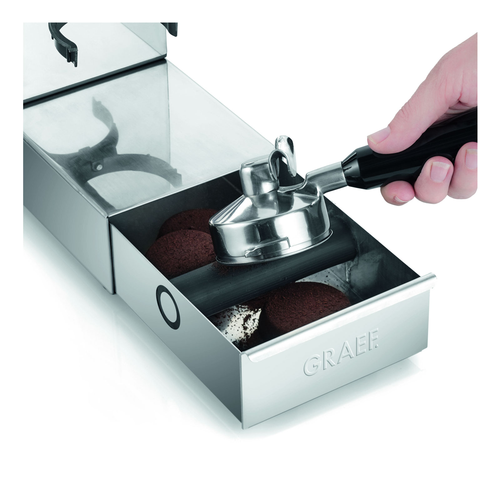 GRAEF CM 850 Kaffeemühle Edelstahl / schwarz