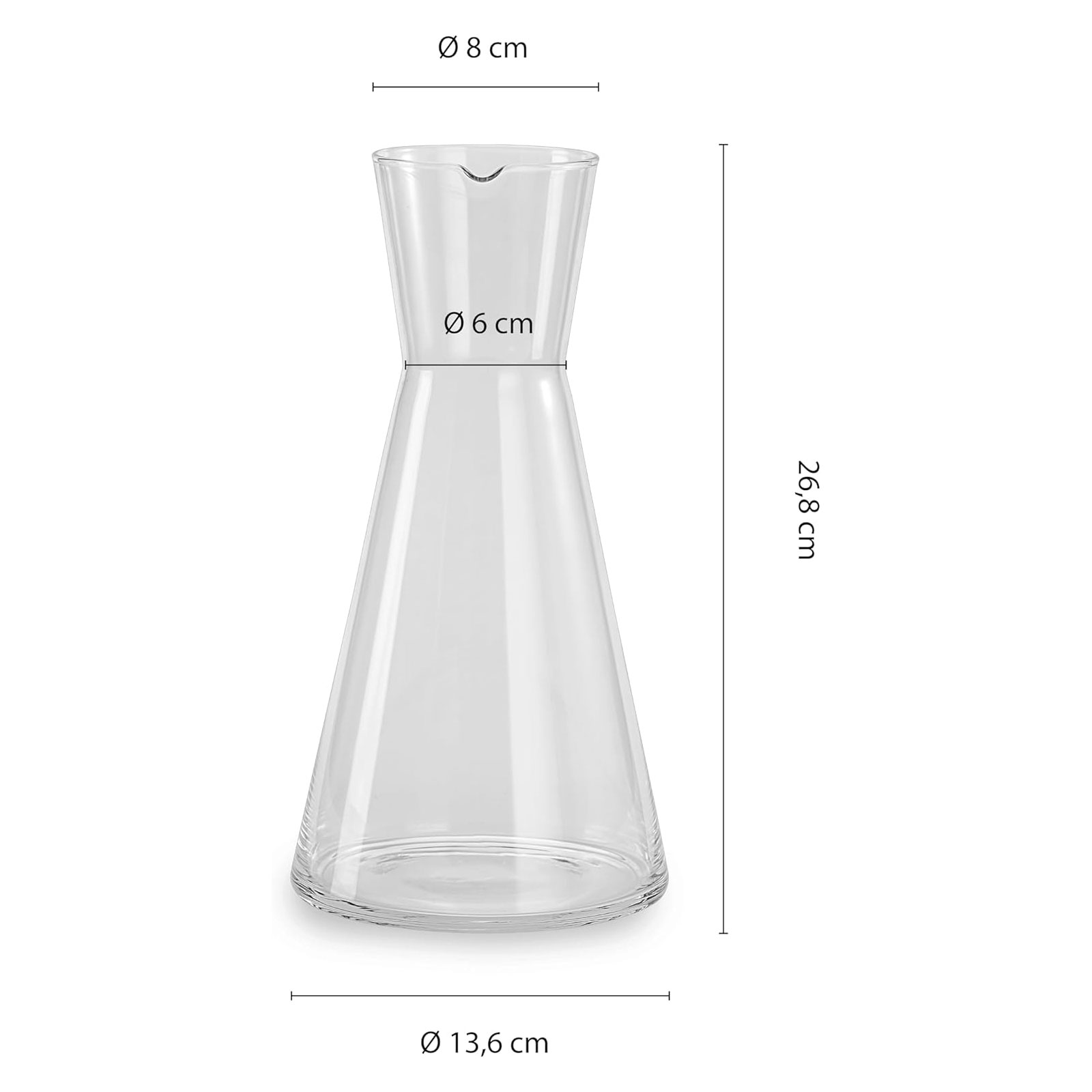 Echtwerk EW-WK-2201 Wasser-Universalkaraffe im 2er Set