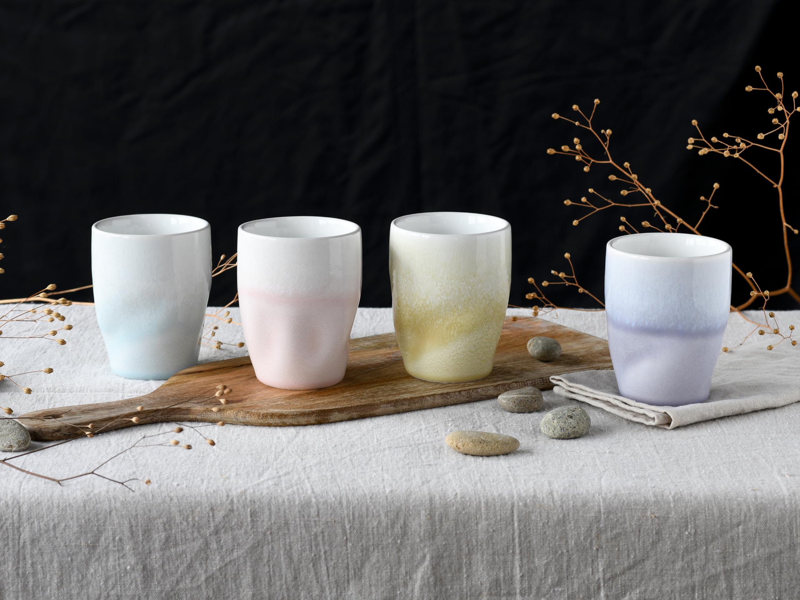 CreaTable, 24343, Serie Squeezy Maytime, 4-teiliges Geschirrset für 4 Personen
