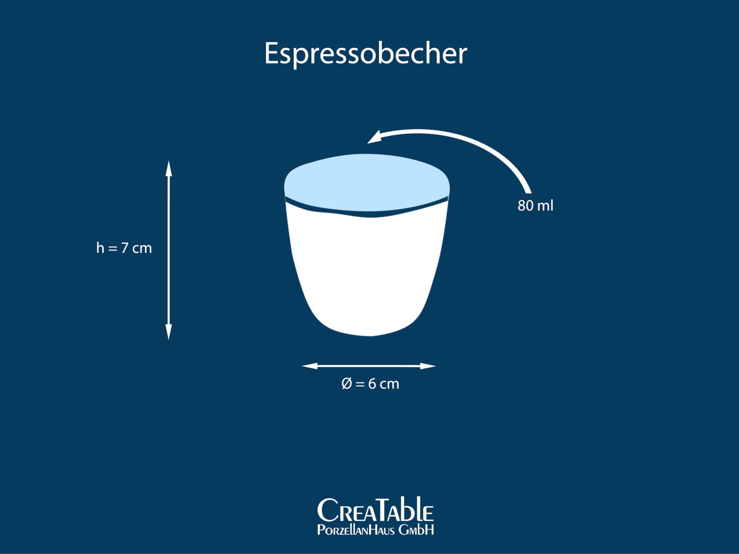 Creatable, 24737, Serie Squeezy Mocha Mousse, 4-teiliges Geschirrset für 4 Pers.
