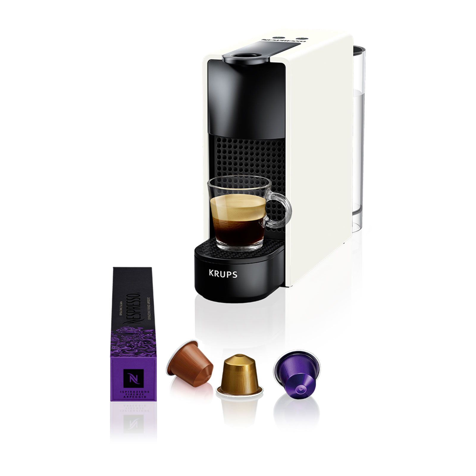 Krups XN1101 Essenza Mini Nespressomaschine Weiß