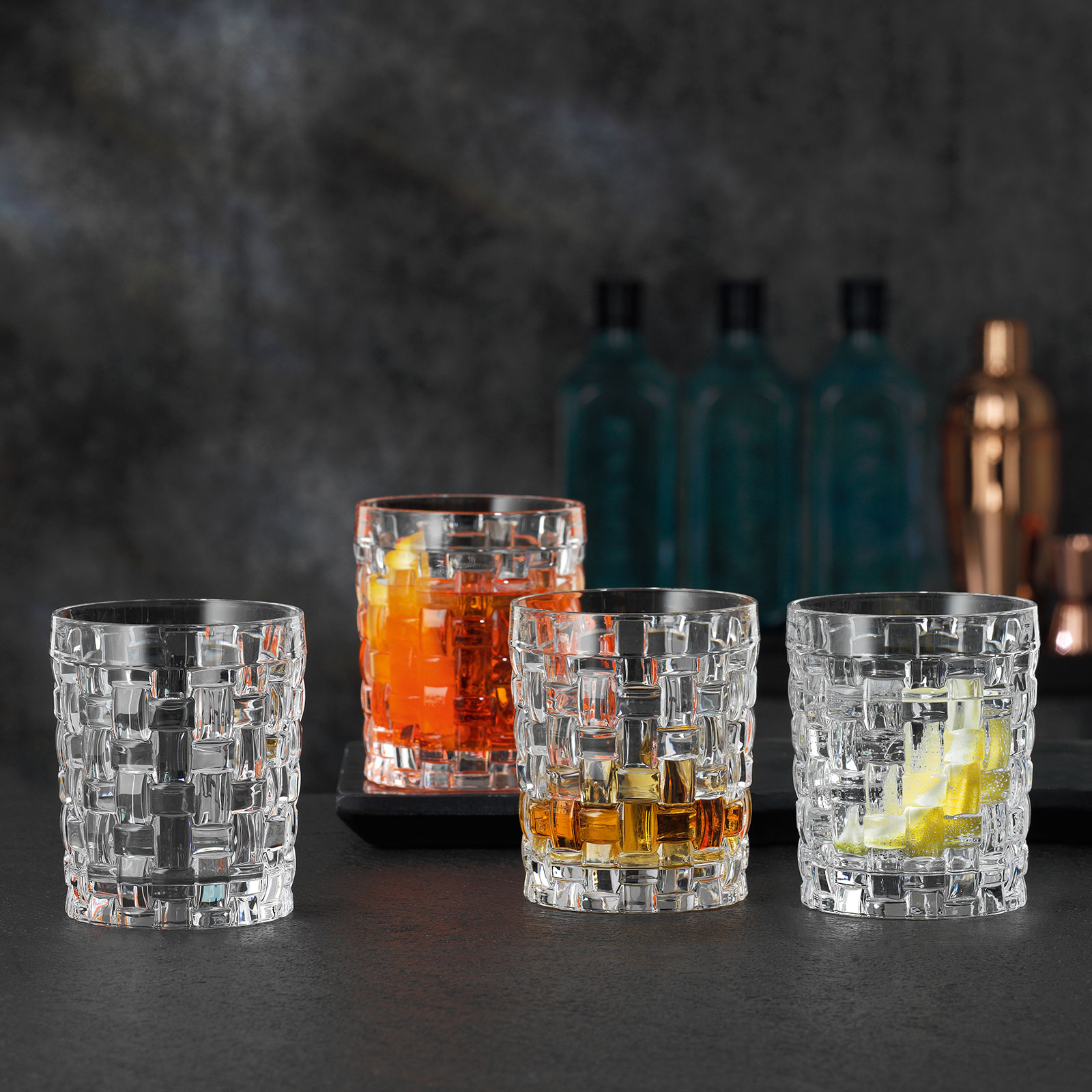 Nachtmann, 4-teiliges SOF-Set, Kristallglas, Höhe: 8,9 cm, Bossa Nova, 103038