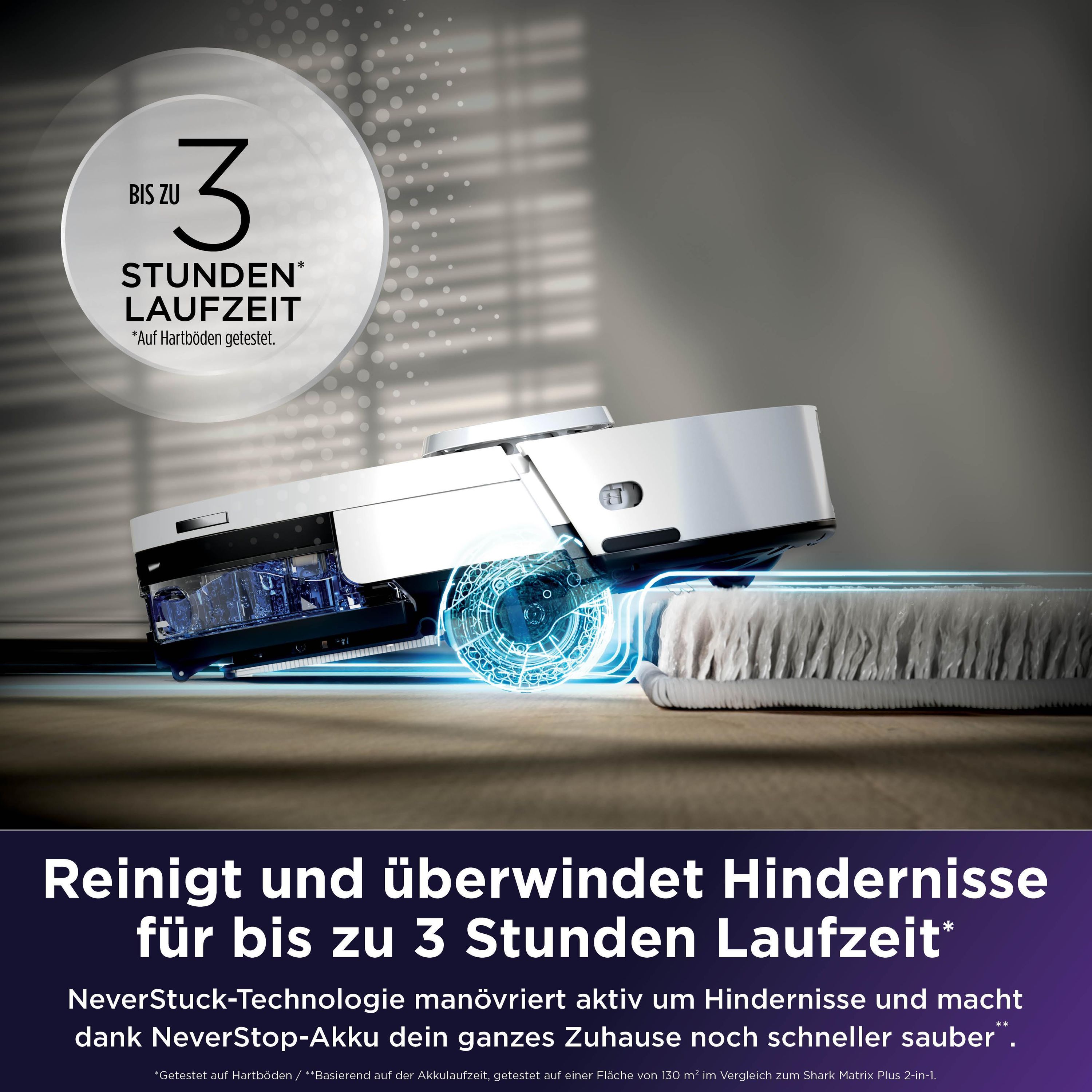 Shark RV3010XEEUWH Saugroboter mit Wischfunktion