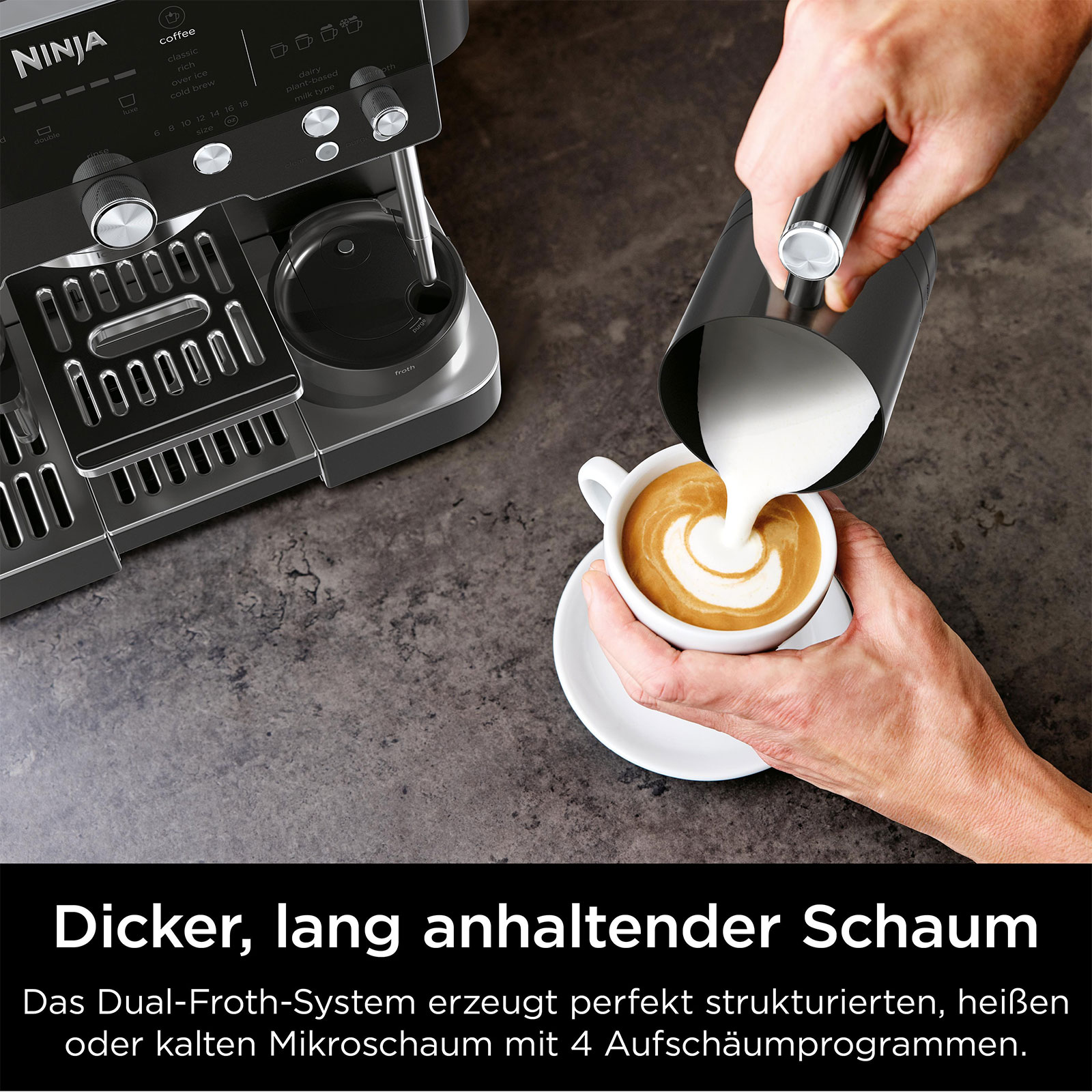 Ninja ES601EUBK Luxe Café Premier Siebträger-Espressomaschine