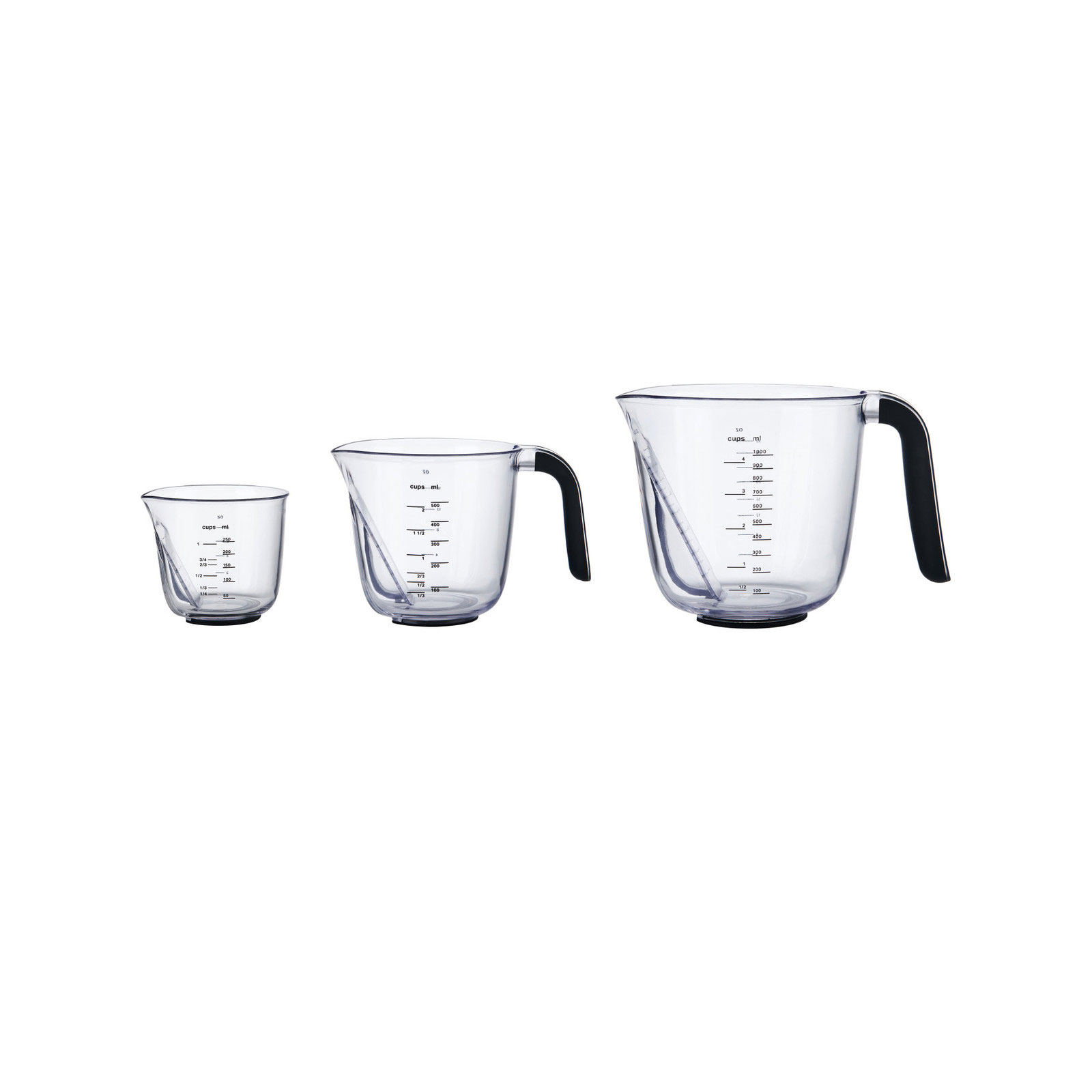 KitchenAid KQG289OSOBA Messbecher, 3er-Set, matt schwarz