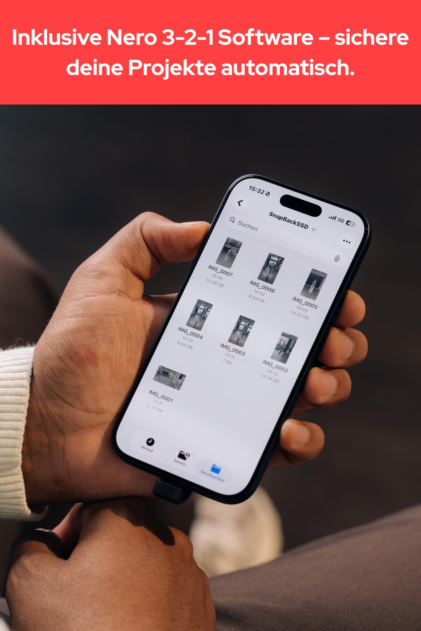 Verbatim Snapback SSD 1TB, Magsafe, Externe SSD