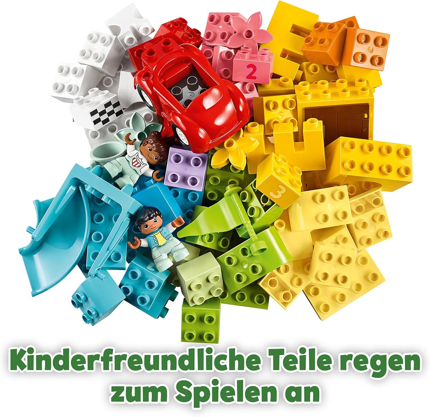 LEGO DUPLO Classic Steinebox - Montessori Spielzeug ab 1 Jahr