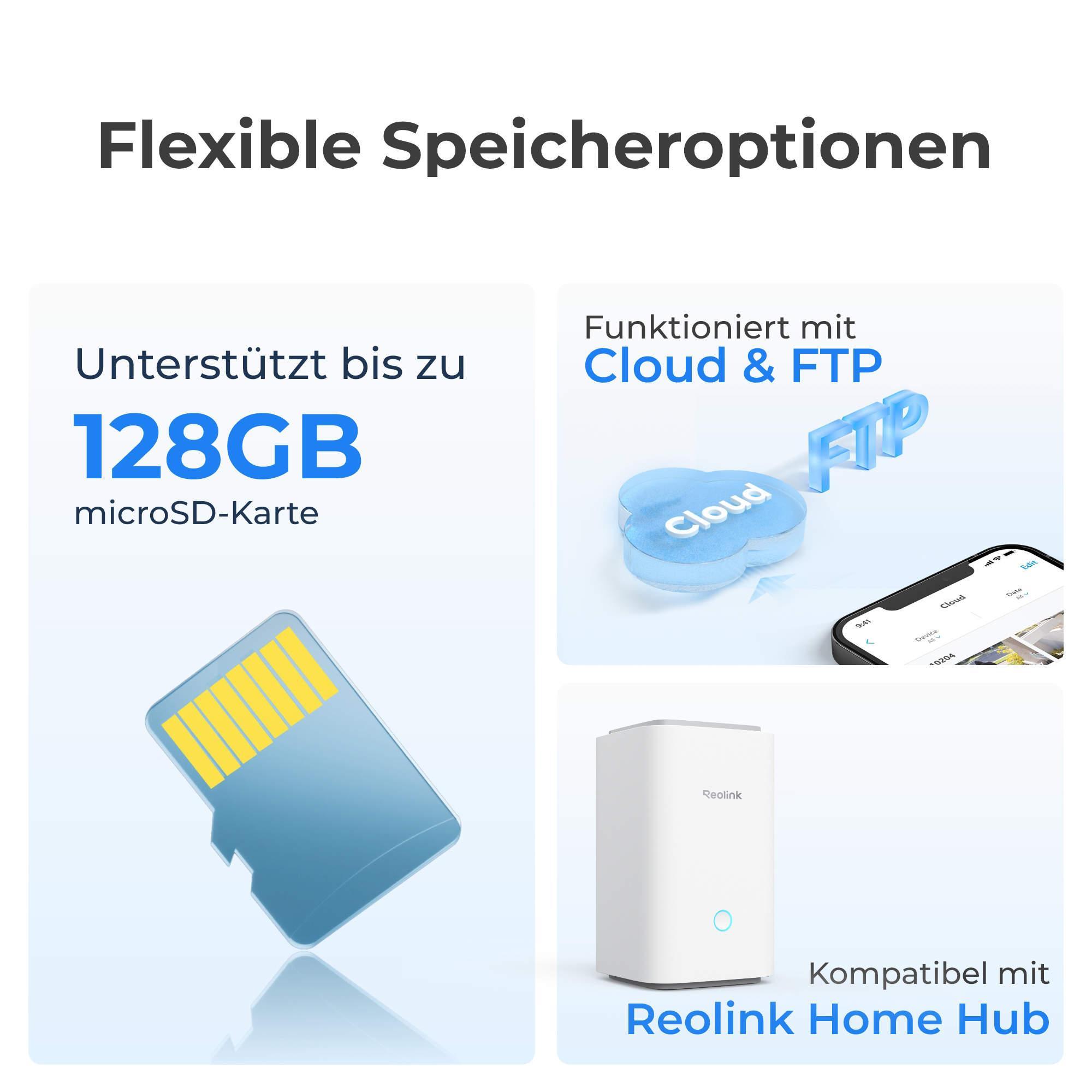 Reolink Argus Series B430 Außenkamera inklusive Solarpanel