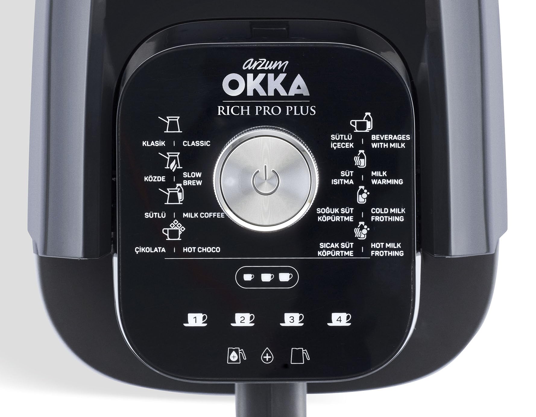 Arzum OK0038-0500 Rich Pro Plus Kaffeemaschine Chrome