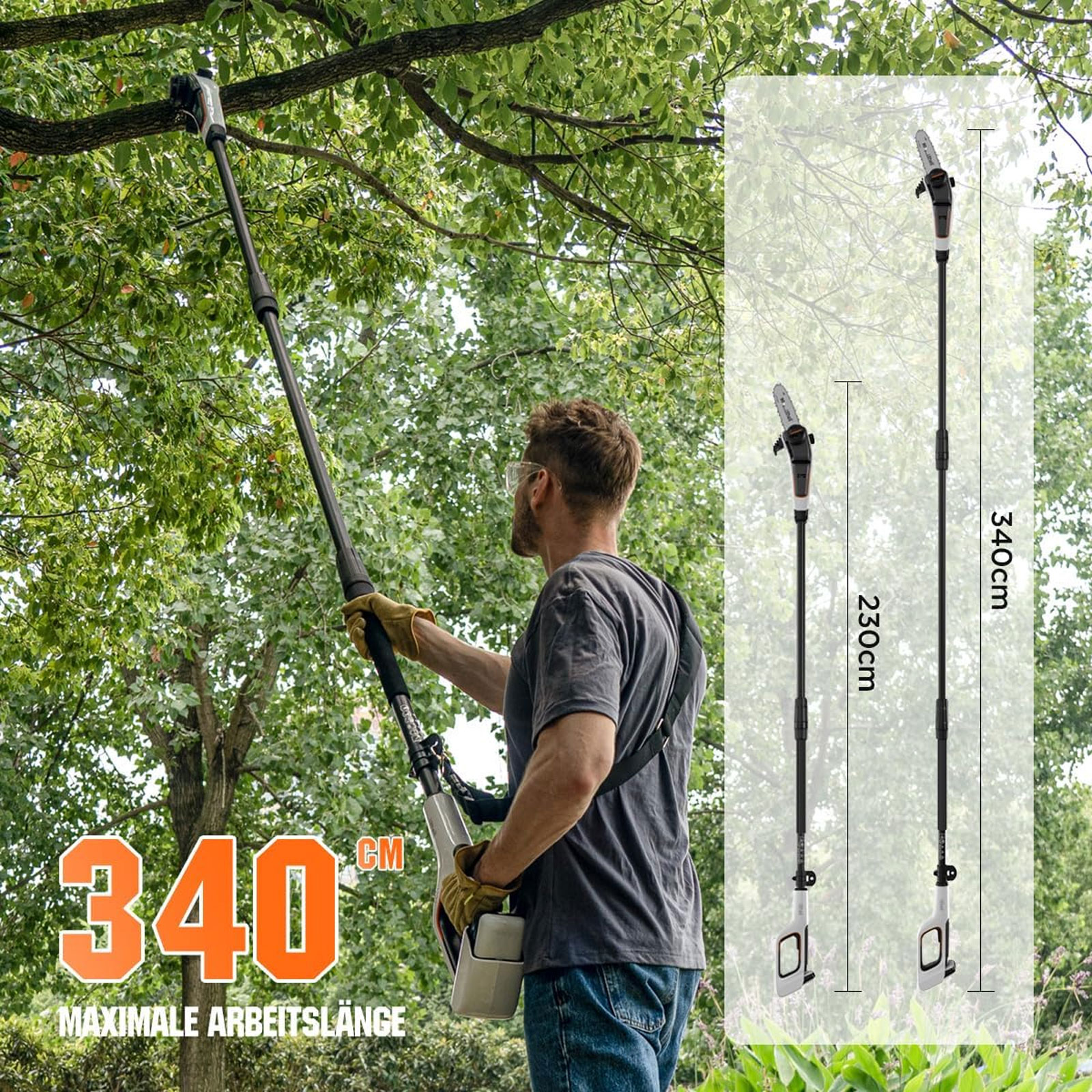 Litheli U20 Hochentaster 20V/2.0Ah