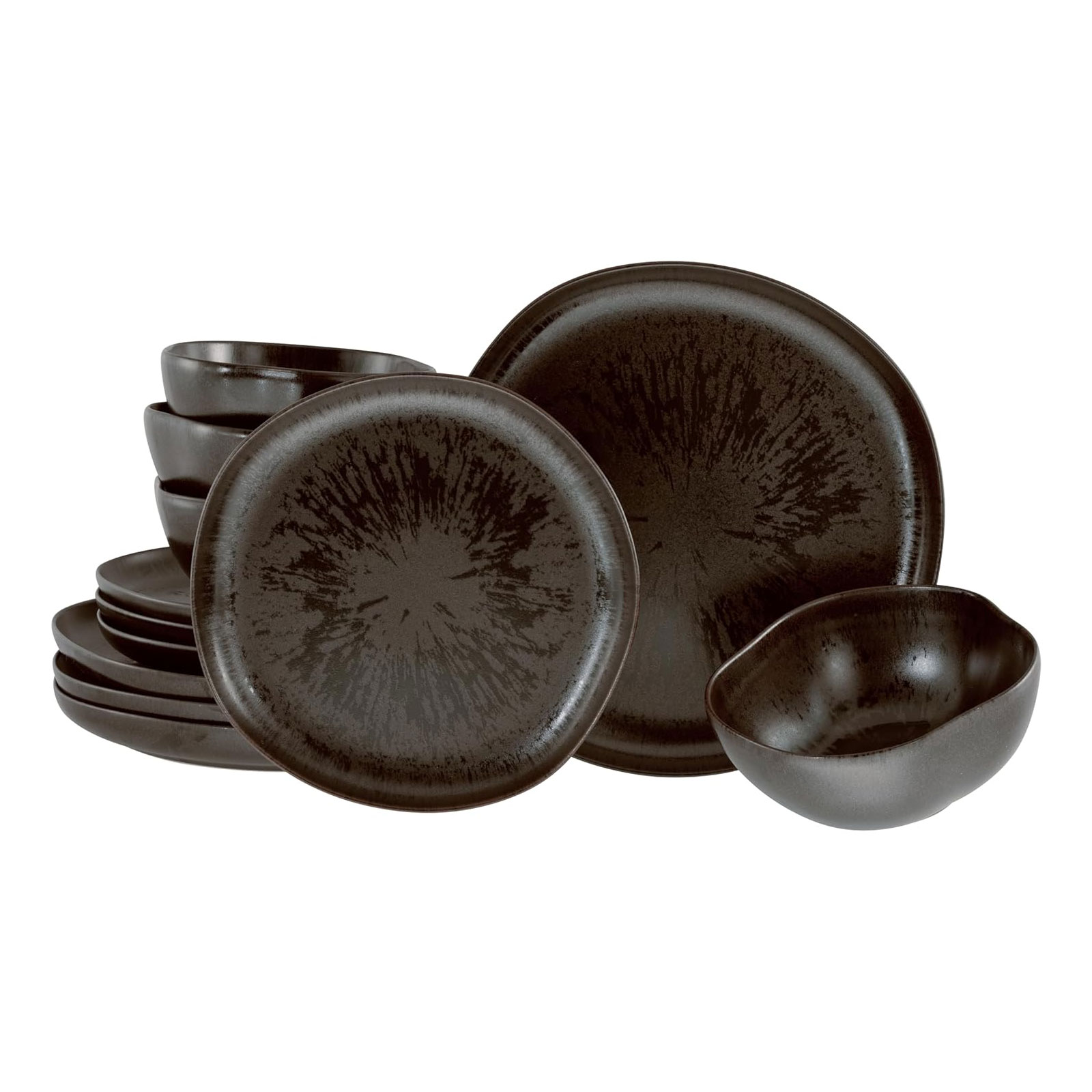 CreaTable Natura Organic 21249 Teller Set, 12-teilig