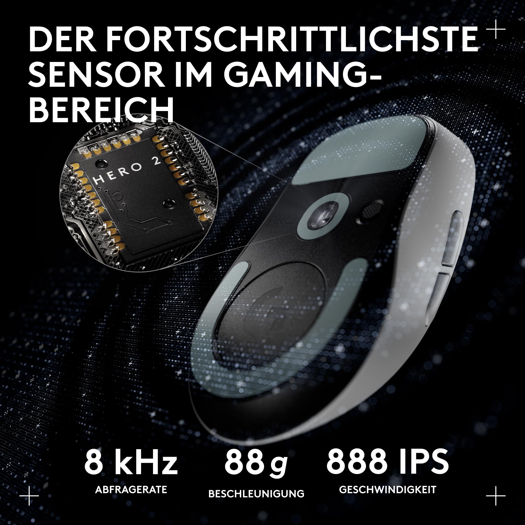 Logitech G PRO X SUPERLIGHT 2 DEX kabellose Gaming-Maus
