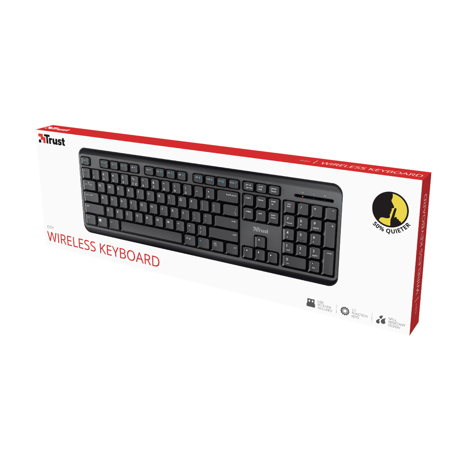 TRUST Ody Tastatur (Wireless)
