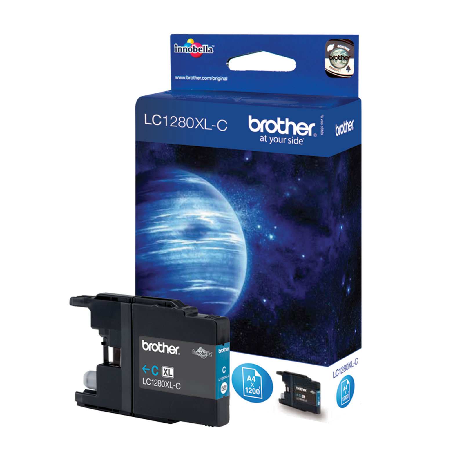 Brother LC1280XLC Tinte für MFCJ6510DW Cyan HC