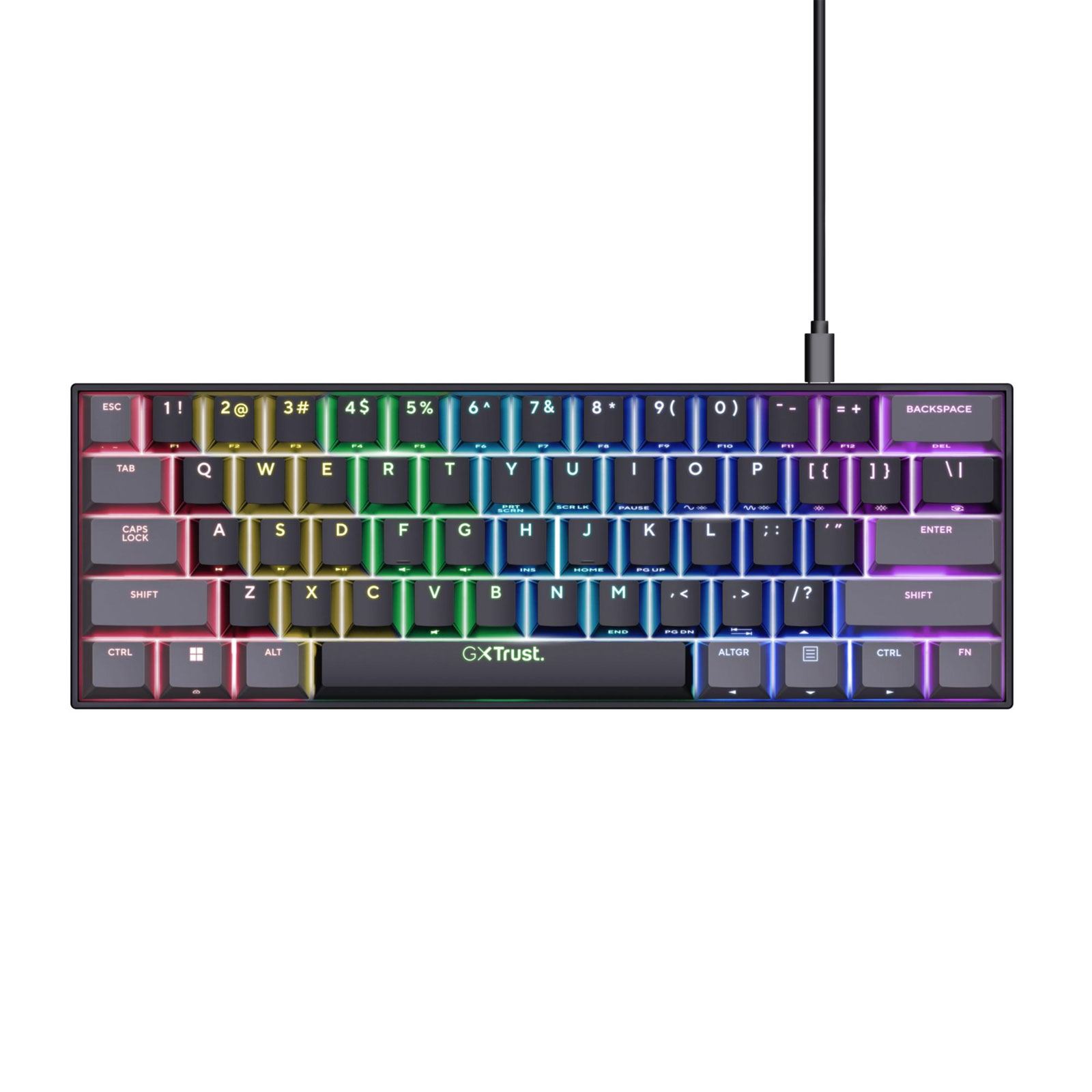 Trust GXT867 ACIRA Mechanische Gaming Tastatur Mini