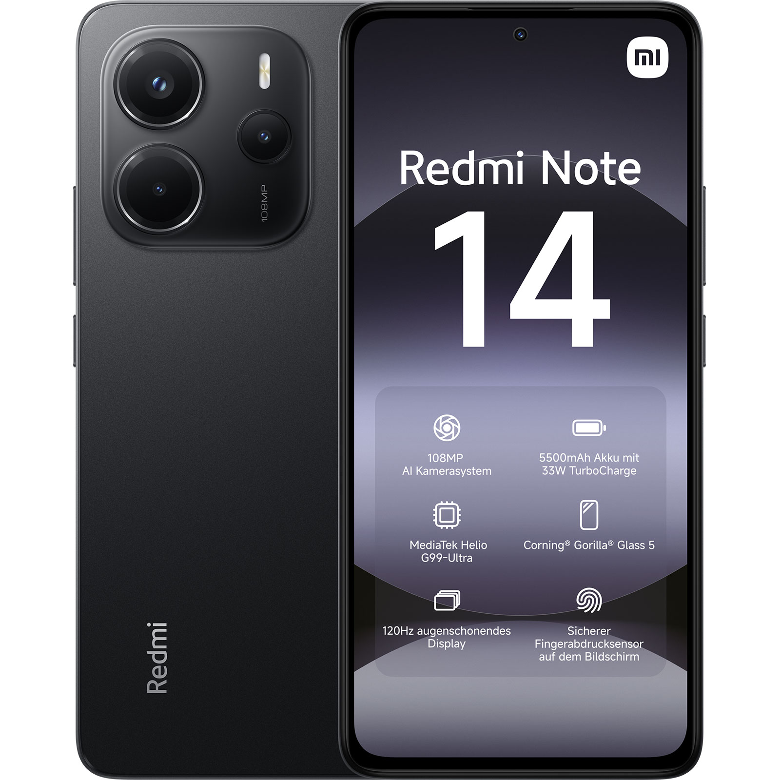 Xiaomi Redmi Note 14 Schwarz