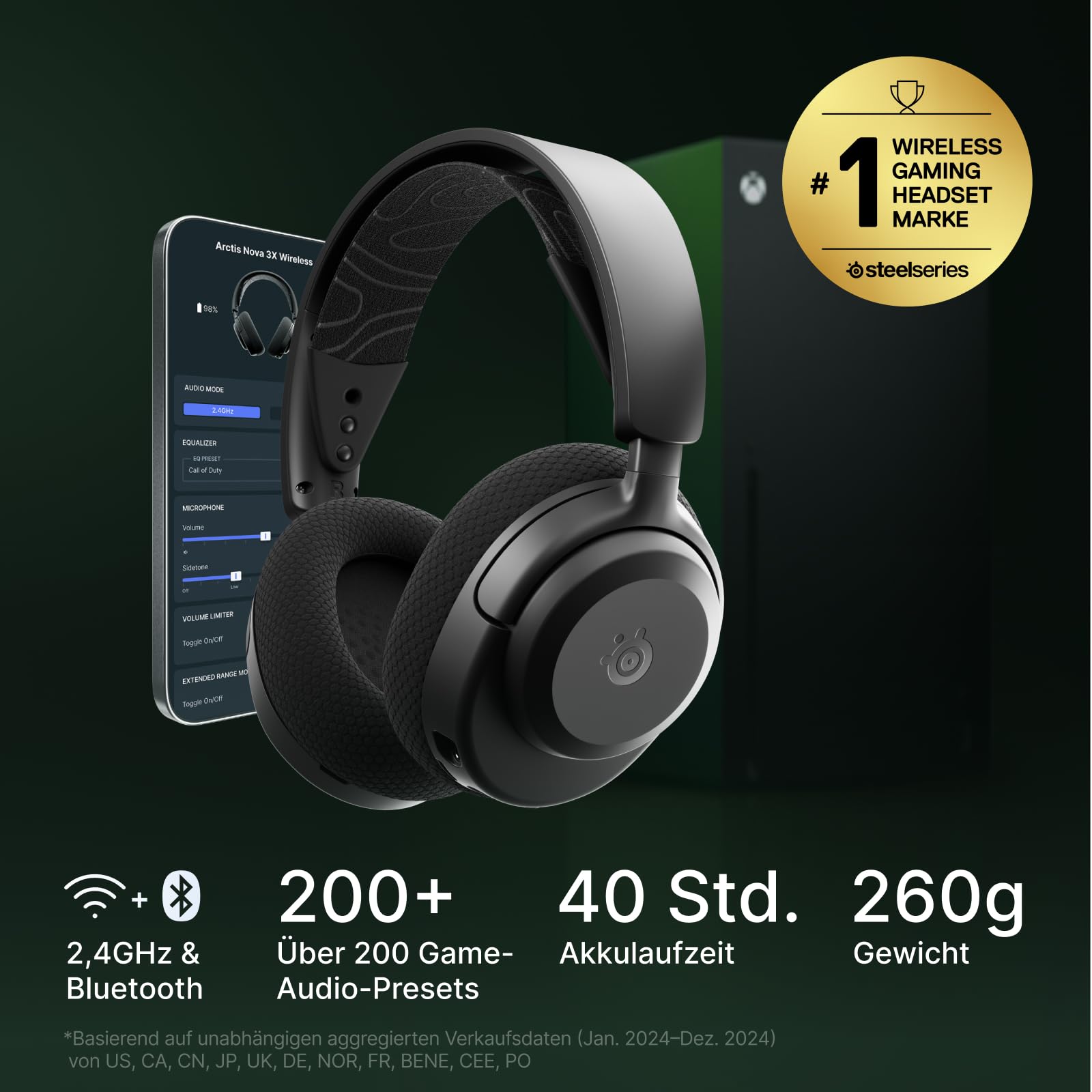 SteelSeries Arctis Nova 3X Wireless Gaming-Headset