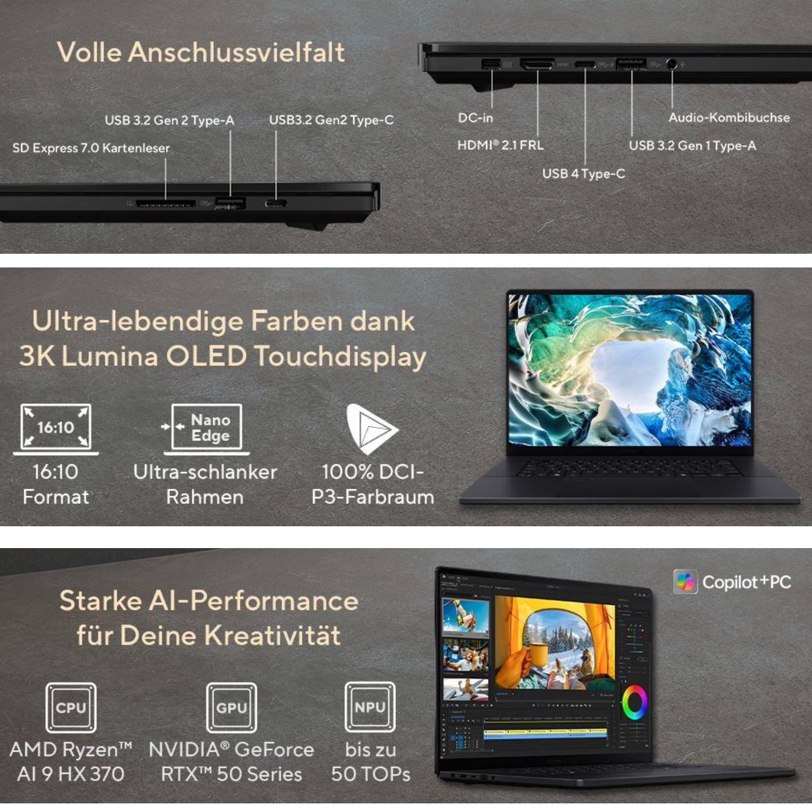 ASU ProArt P16 AI R9 HX 370 32