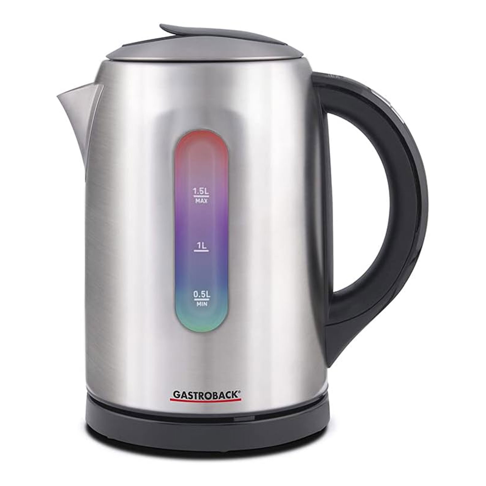 GASTROBACK 42427 Colour Vision Pro Advanced Wasserkocher 1,5L mit Temperaturwahl