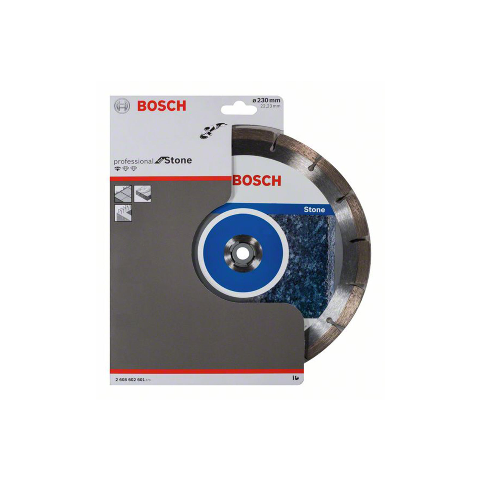 Bosch Professional Diamanttrennscheibe Standard for Stone, 230 x 22,23 x 2,3 x 10 mm, 1er-Pack