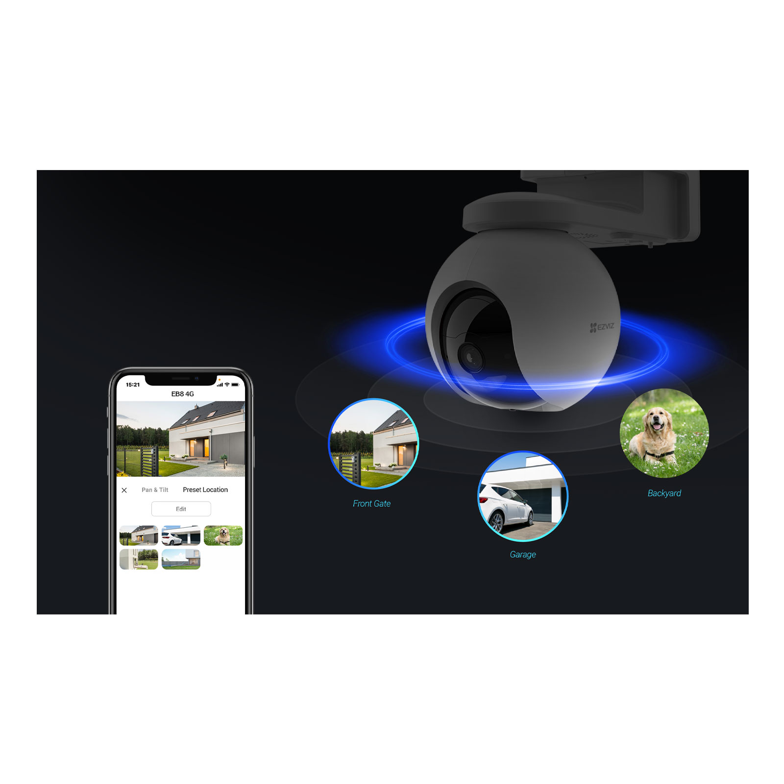 EZVIZ EB8 4G 2K Außenkamera