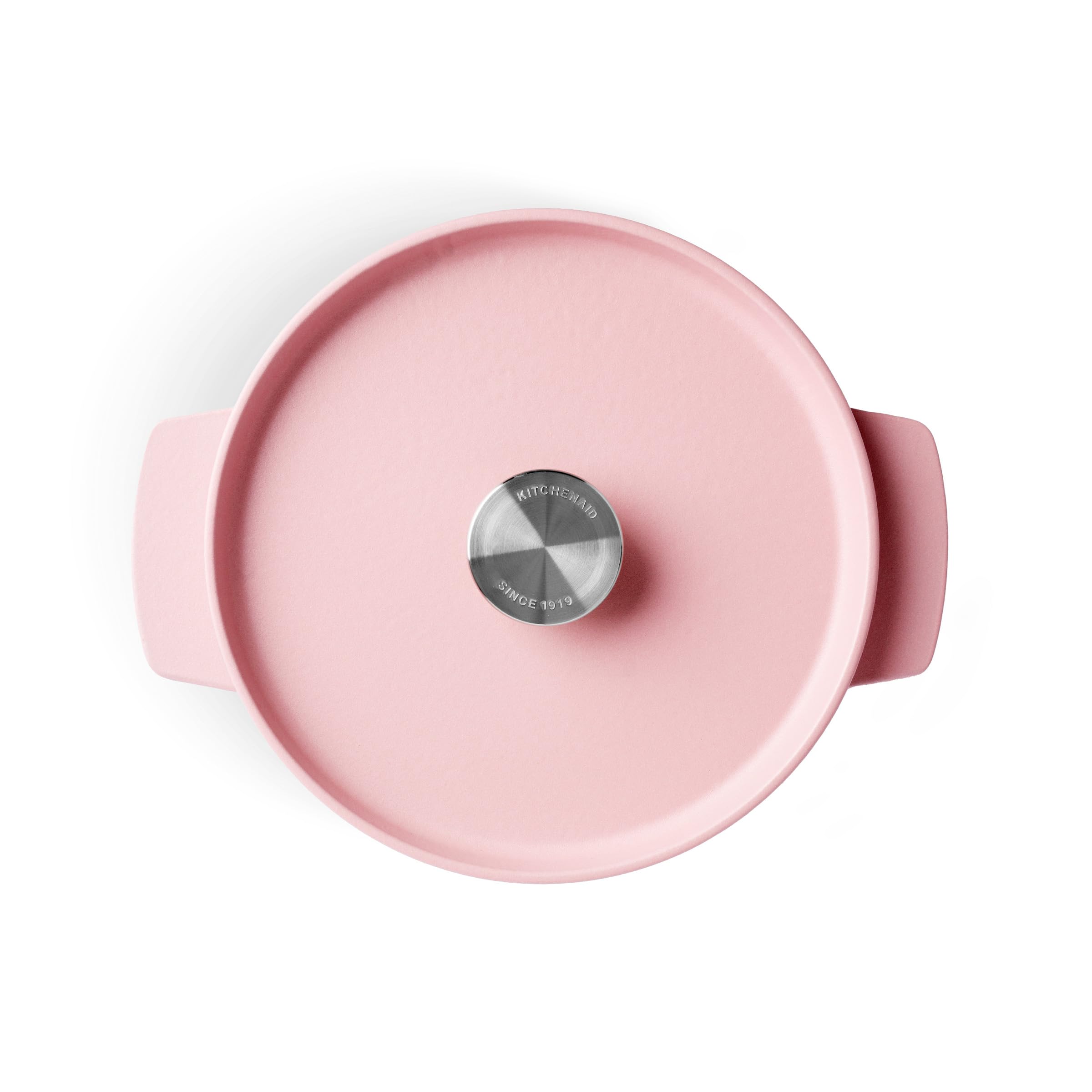 KitchenAid CC007430-001 Bräter mit Deckel - Rund - 3.3L 22cm Rosa