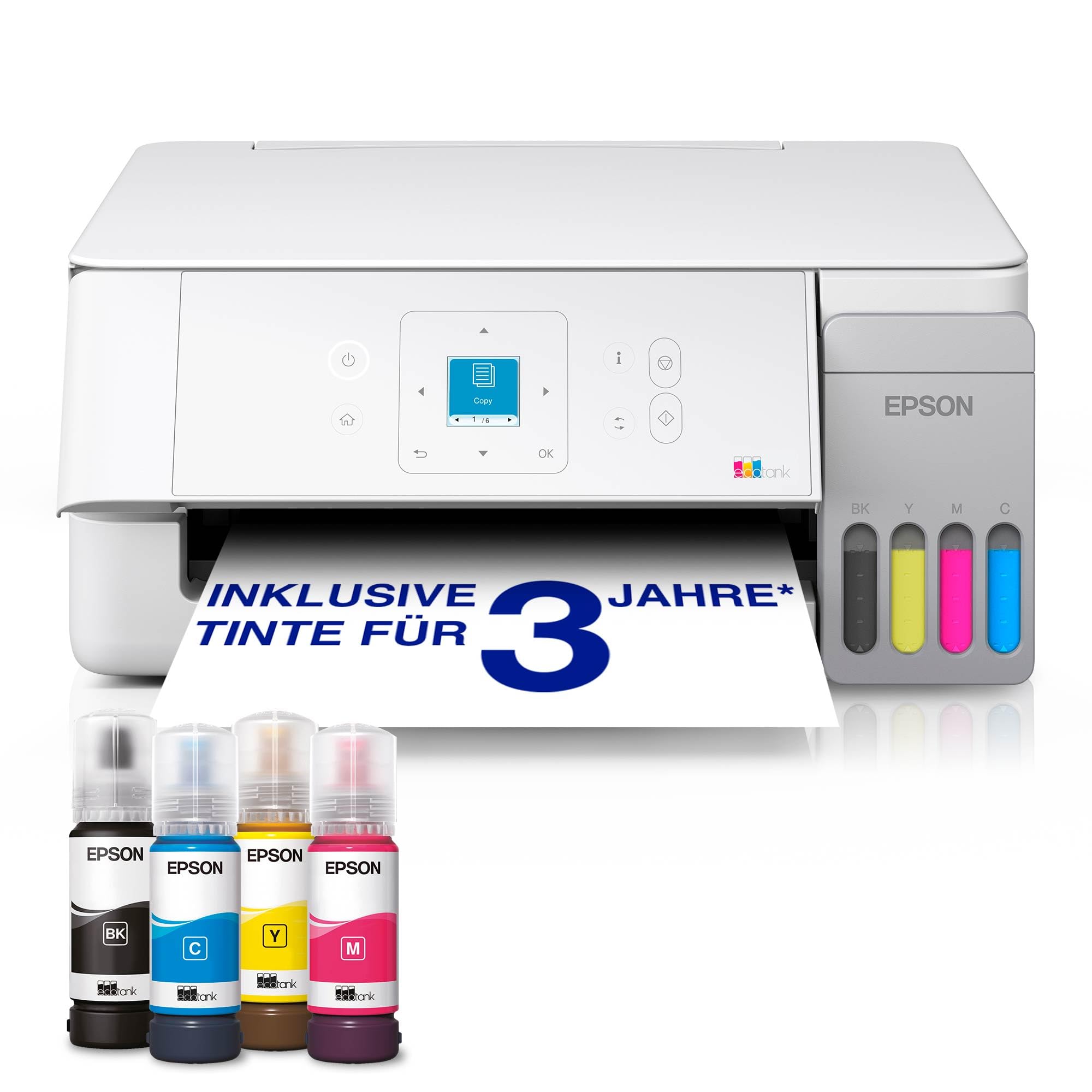 Epson EcoTank ET-2926, Weiß Multifunktionsdrucker