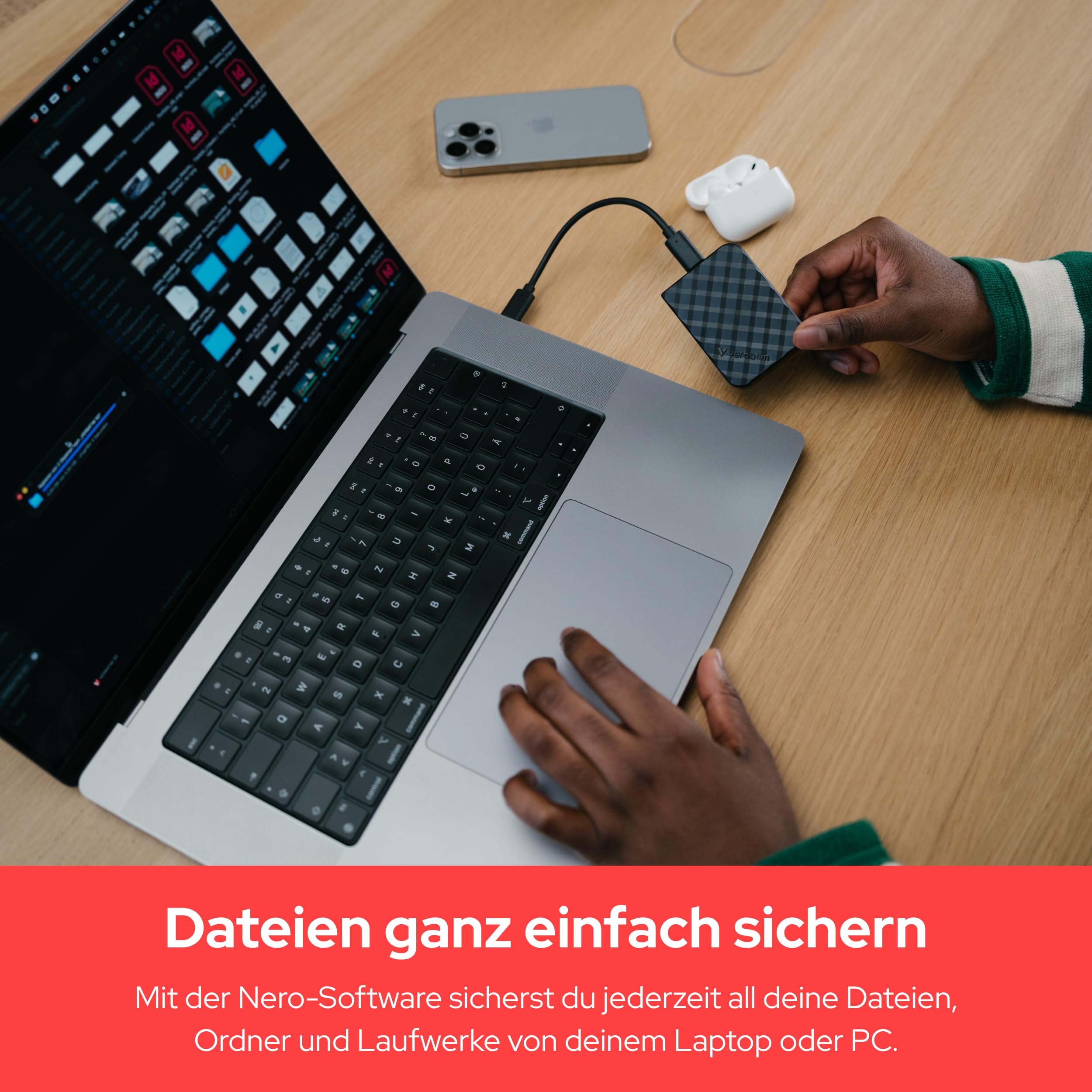 Verbatim Store 'n' Go Mini Diamond Portable SSD 2 TB, USB 3.2 Gen 1