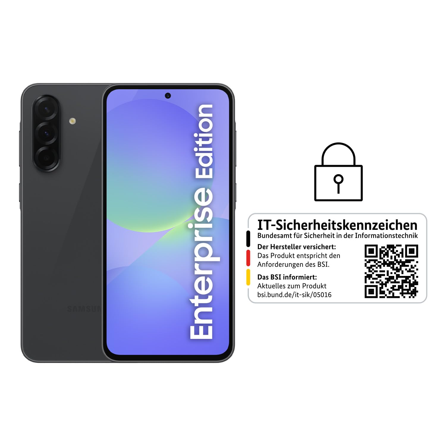 Samsung Galaxy A36 5G 128GB Enterprise Edition Awesome Black Smartphone