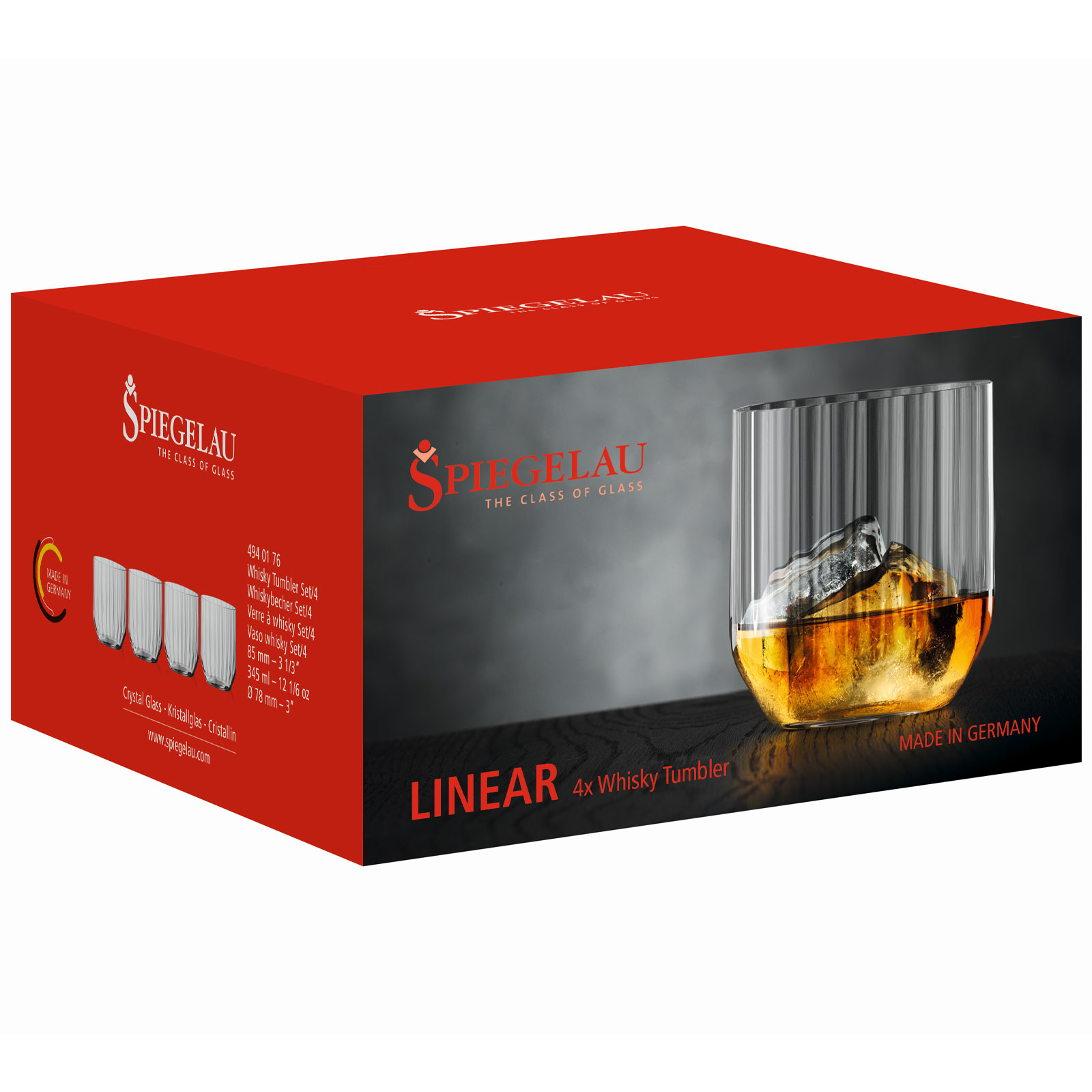 Spiegelau Linear 4940176 Whiskybecher Set/4 