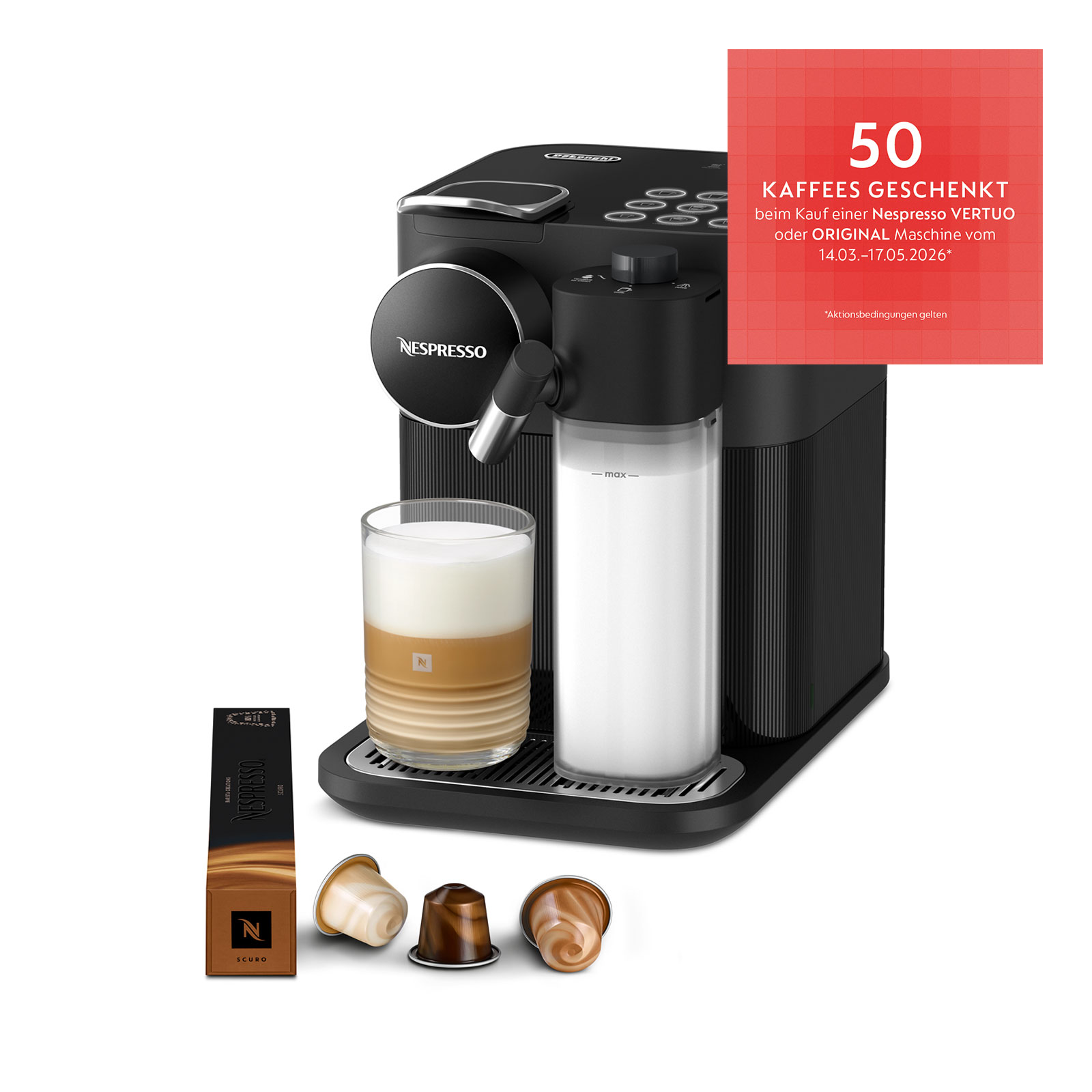 De'Longhi EN640.B GRAN LATTISSIMA Kapselmaschine