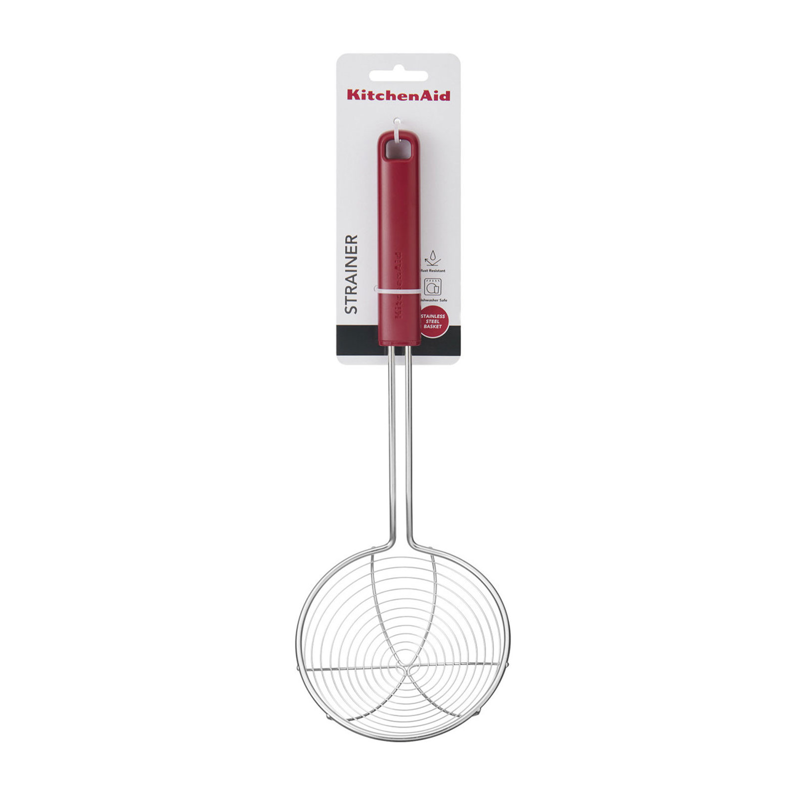 KitchenAid KHA010OHEREG Klassisches Drahtsieb, Empire-Rot